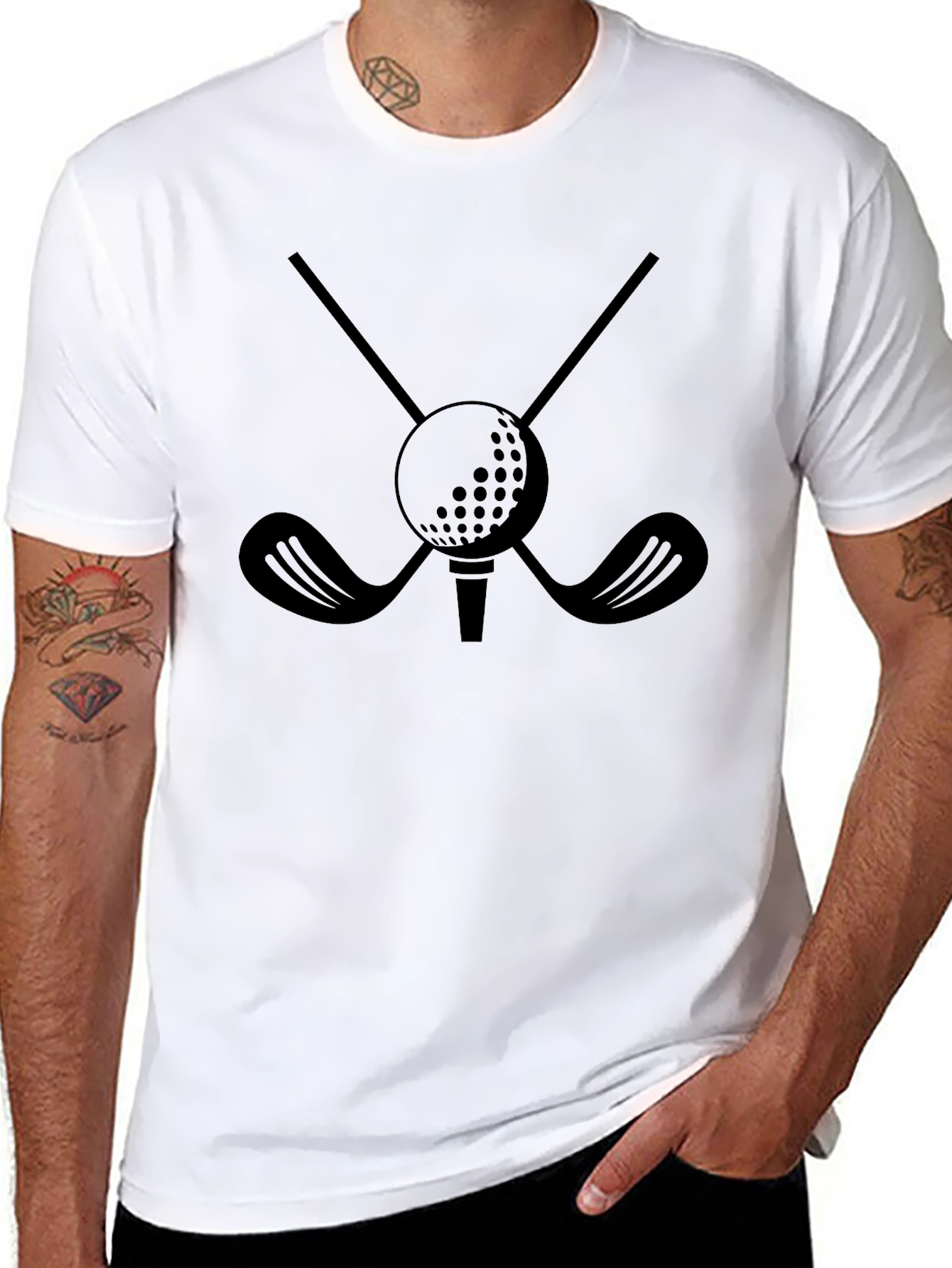 Golf Clubs & Ball Graphic Tee