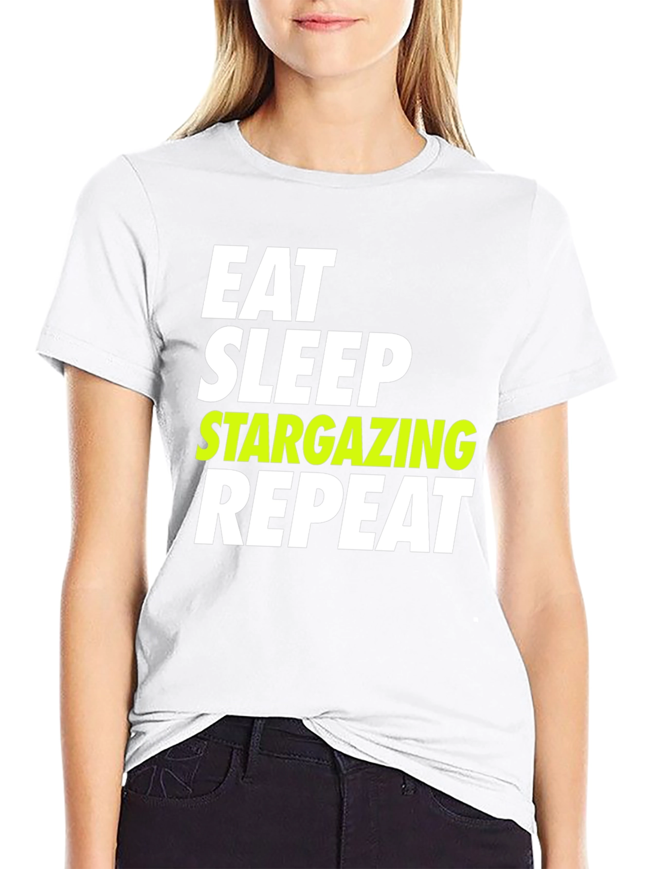 Eat Sleep Stargazing Repeat Graphic Tee