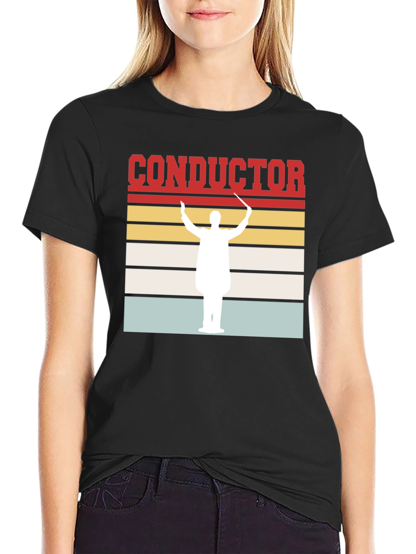 Conductor T-Shirt - Retro Orchestra Leader Design
