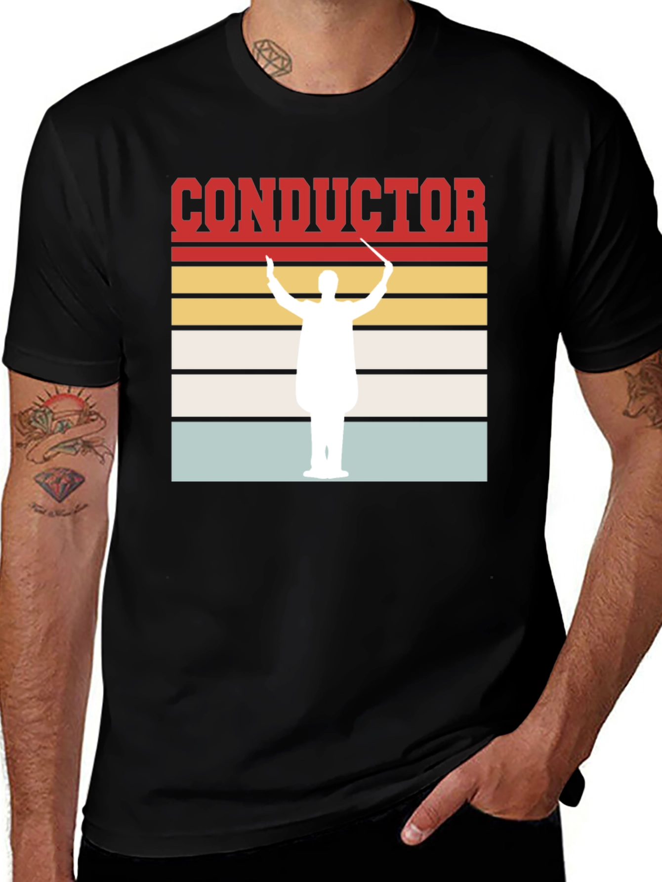 Conductor T-Shirt - Retro Orchestra Leader Design