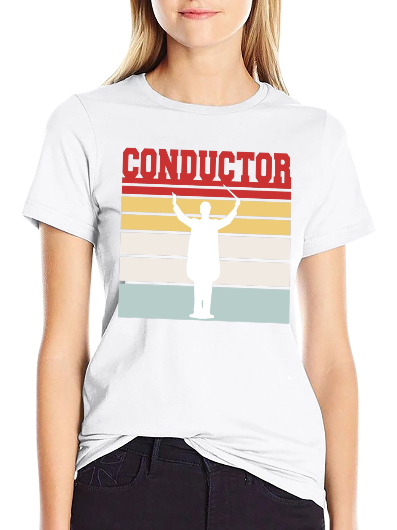 Conductor T-Shirt - Retro Orchestra Leader Design