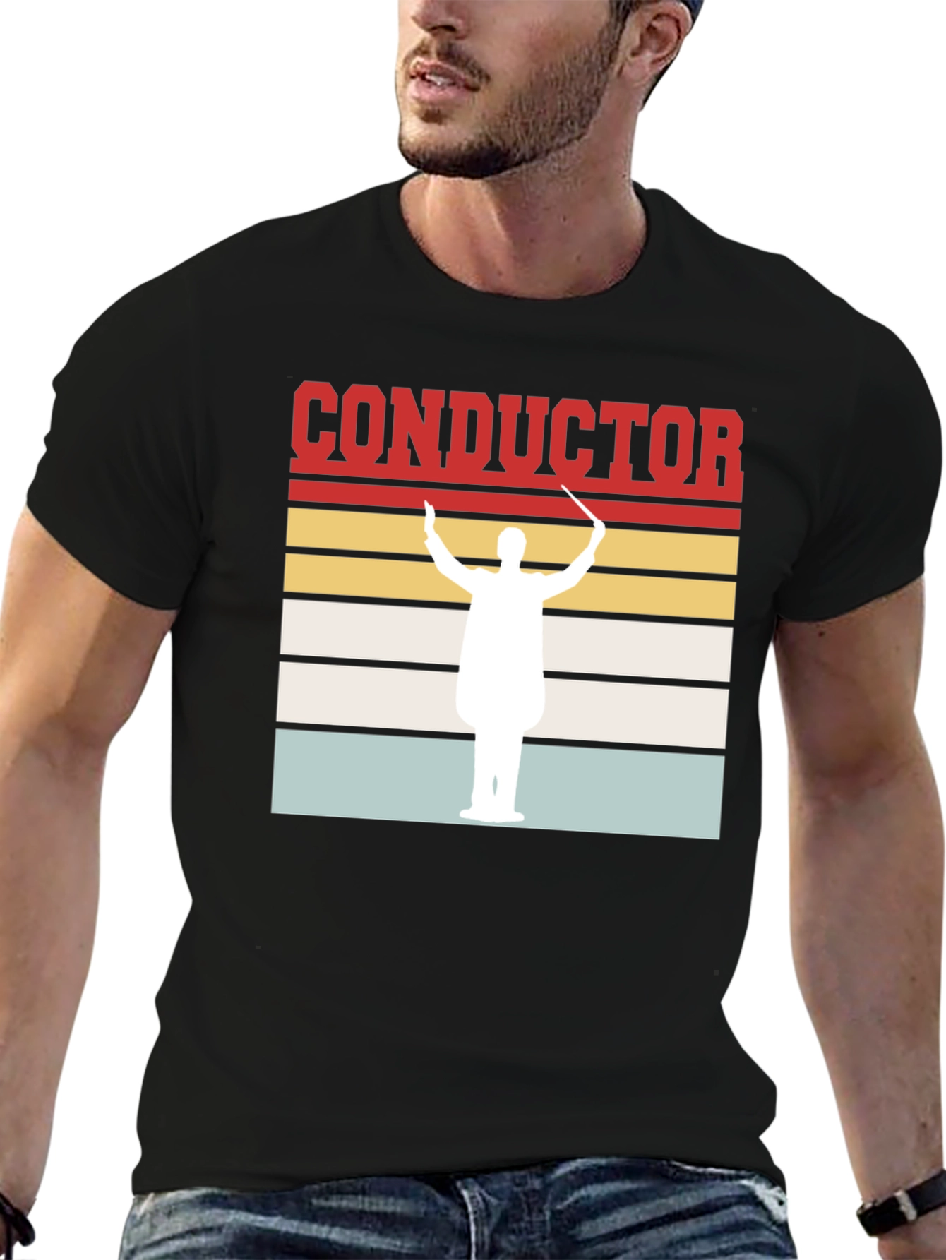 Conductor T-Shirt - Retro Orchestra Leader Design