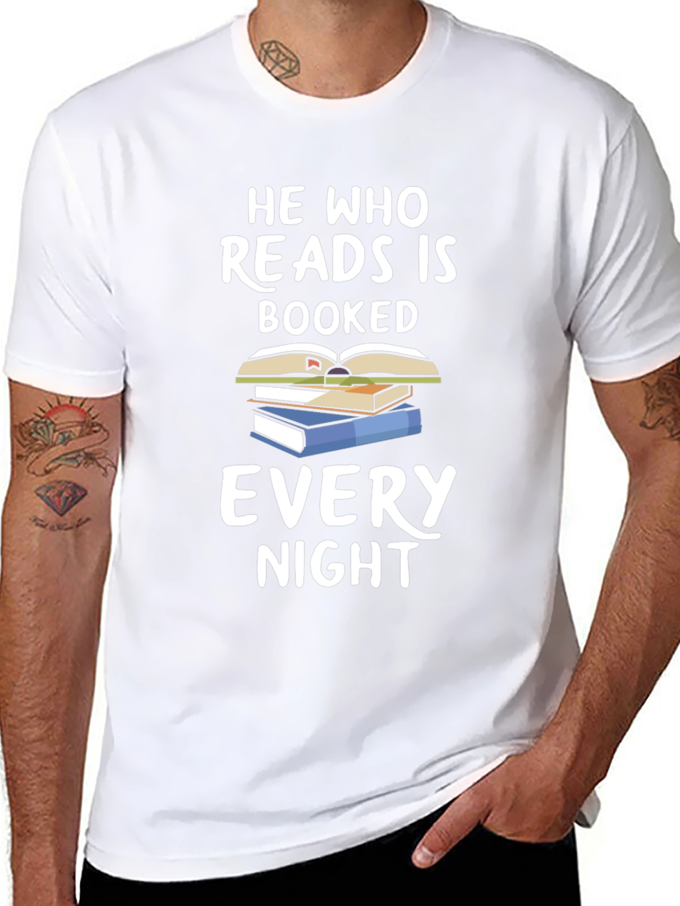 Booked Every Night Reading T-Shirt