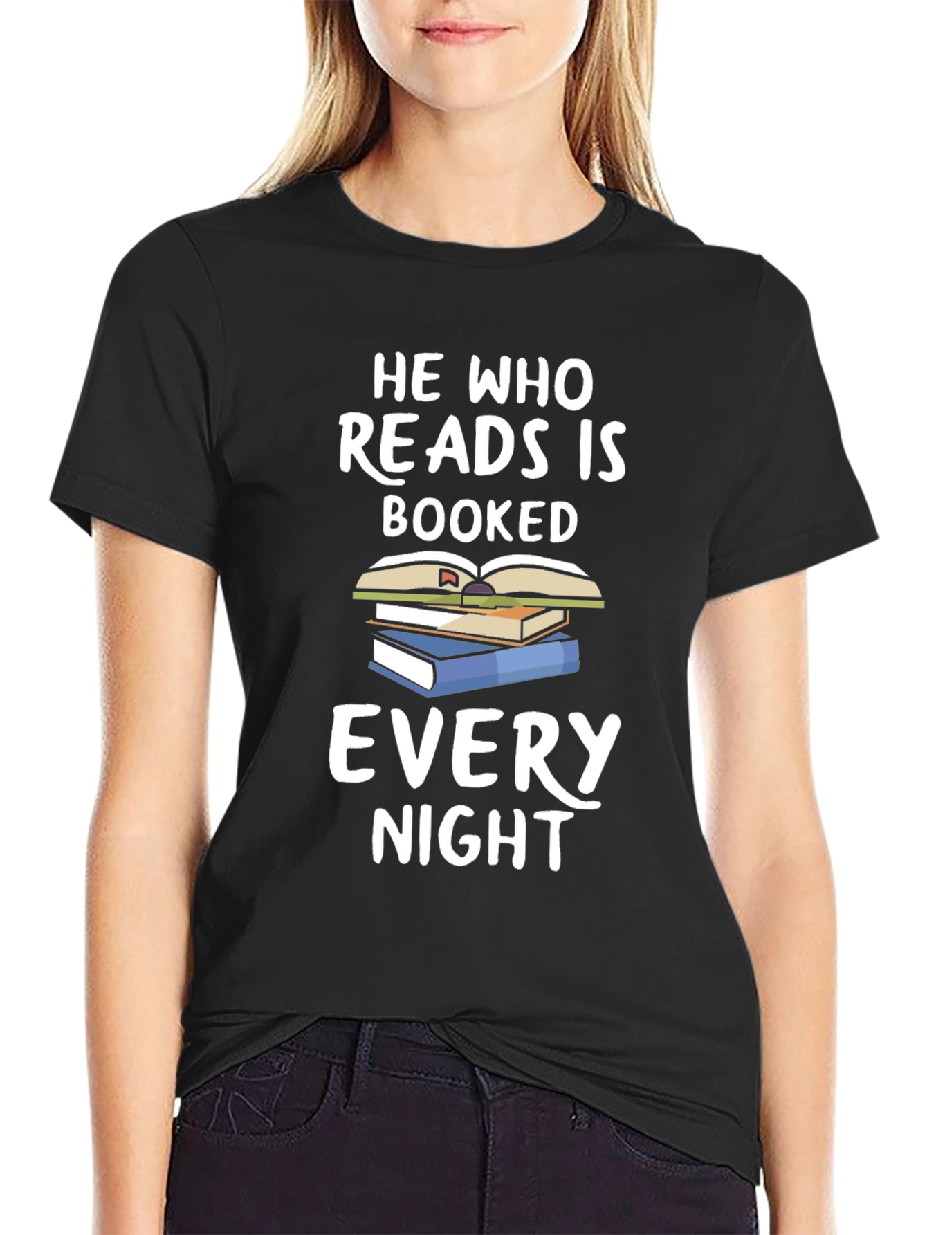 Booked Every Night Reading T-Shirt