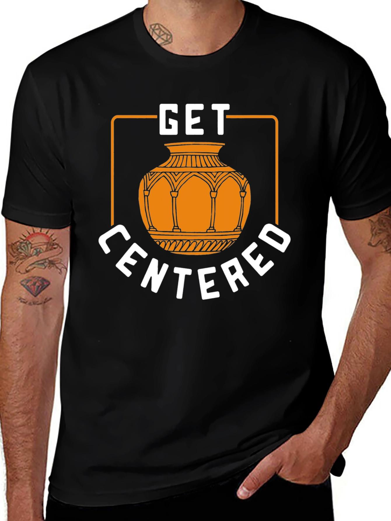 Get Centered Graphic T-Shirt