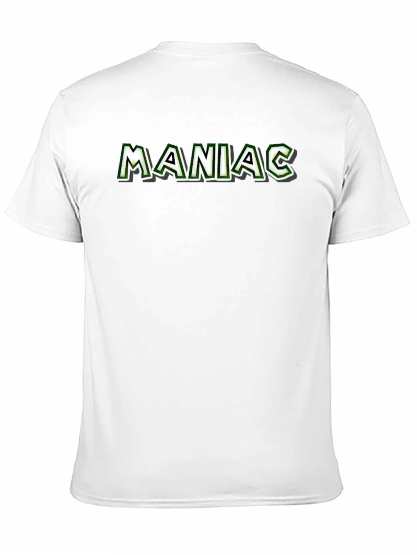 Maniac Graphic Tee - Black Cotton Blend T-Shirt