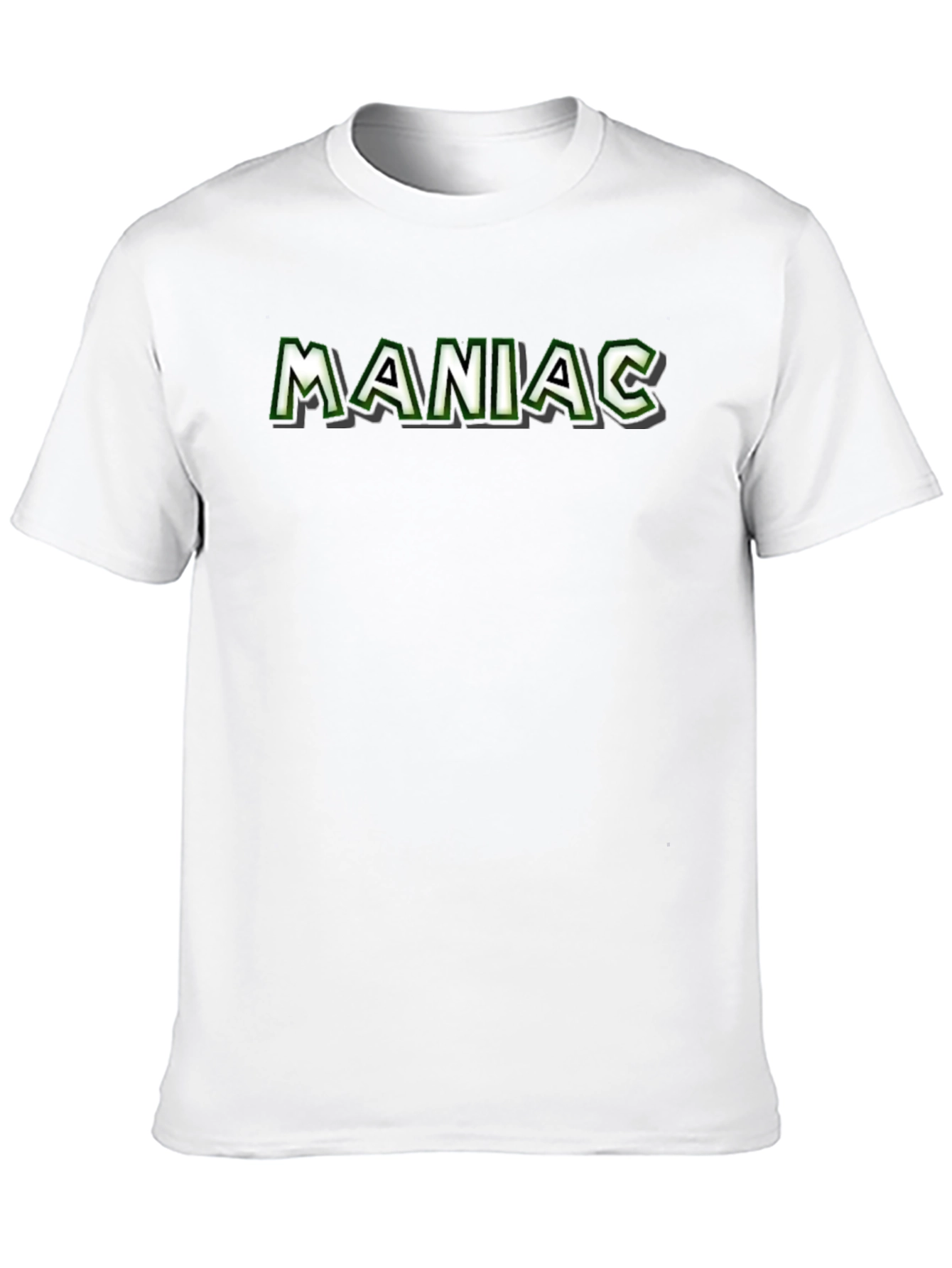 Maniac Graphic Tee - Black Cotton Blend T-Shirt