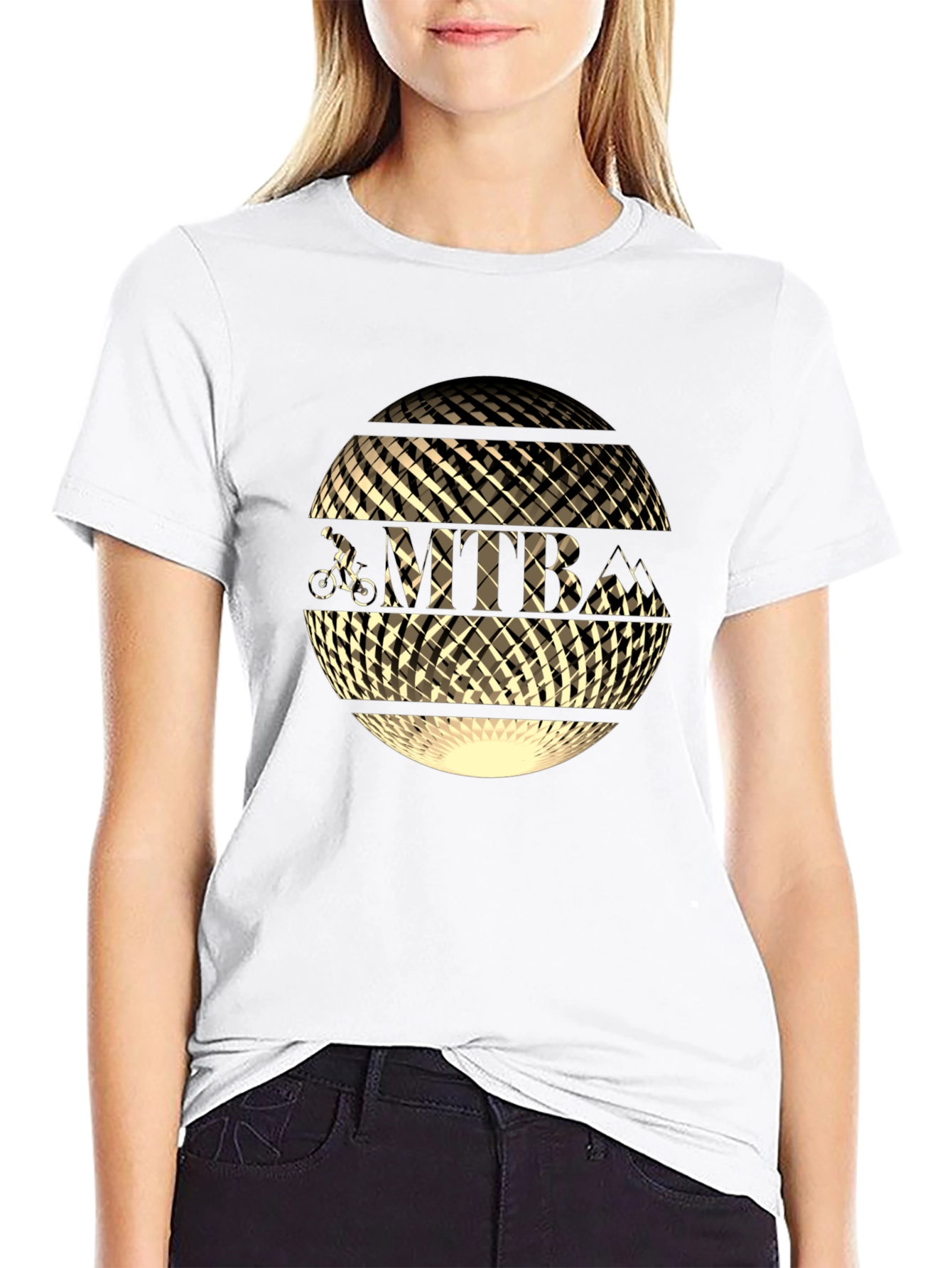 MTB Globe Graphic Tee - Black Cotton Blend