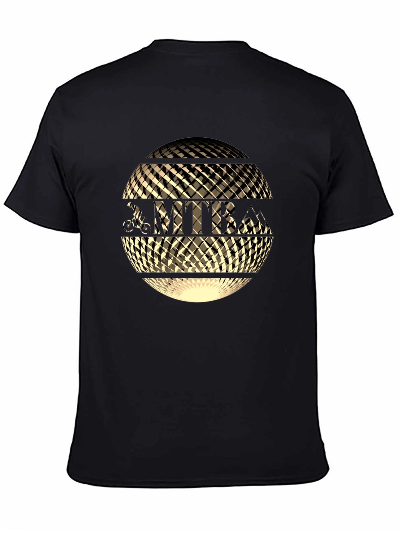MTB Globe Graphic Tee - Black Cotton Blend