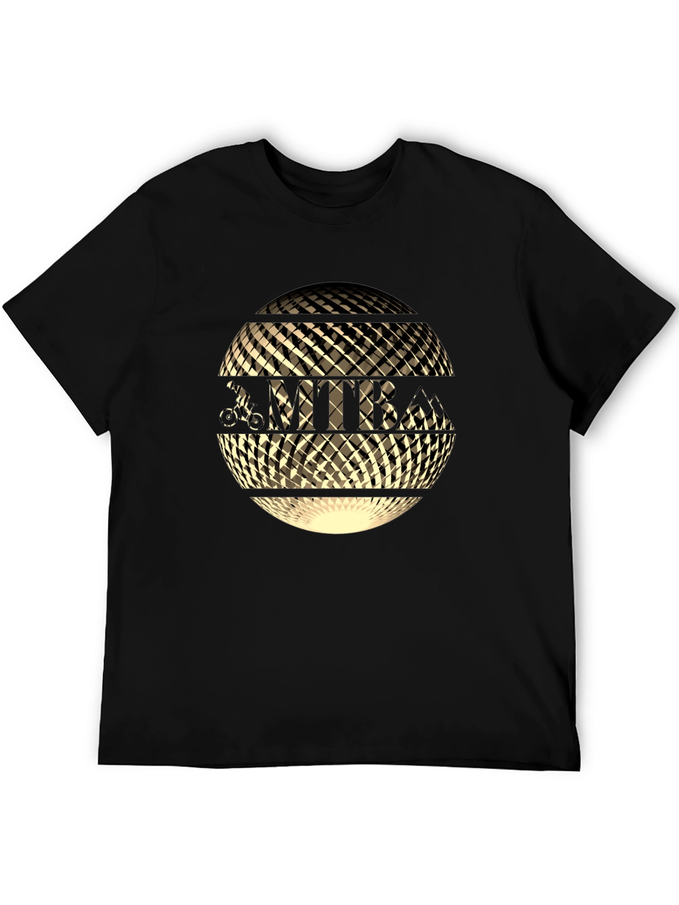 MTB Globe Graphic Tee - Black Cotton Blend