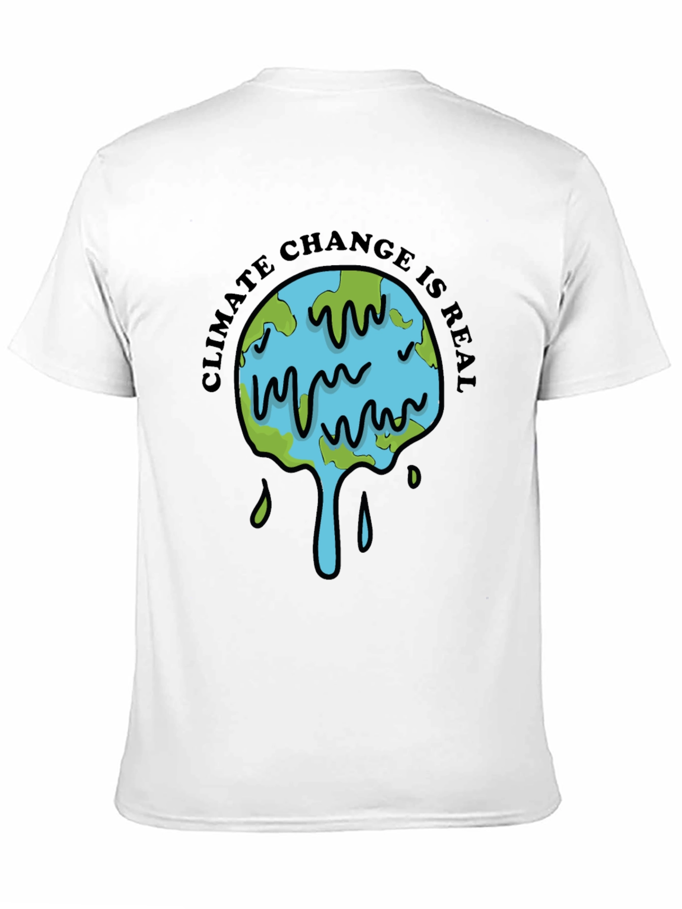 Climate Change is Real Graphic Tee - Black