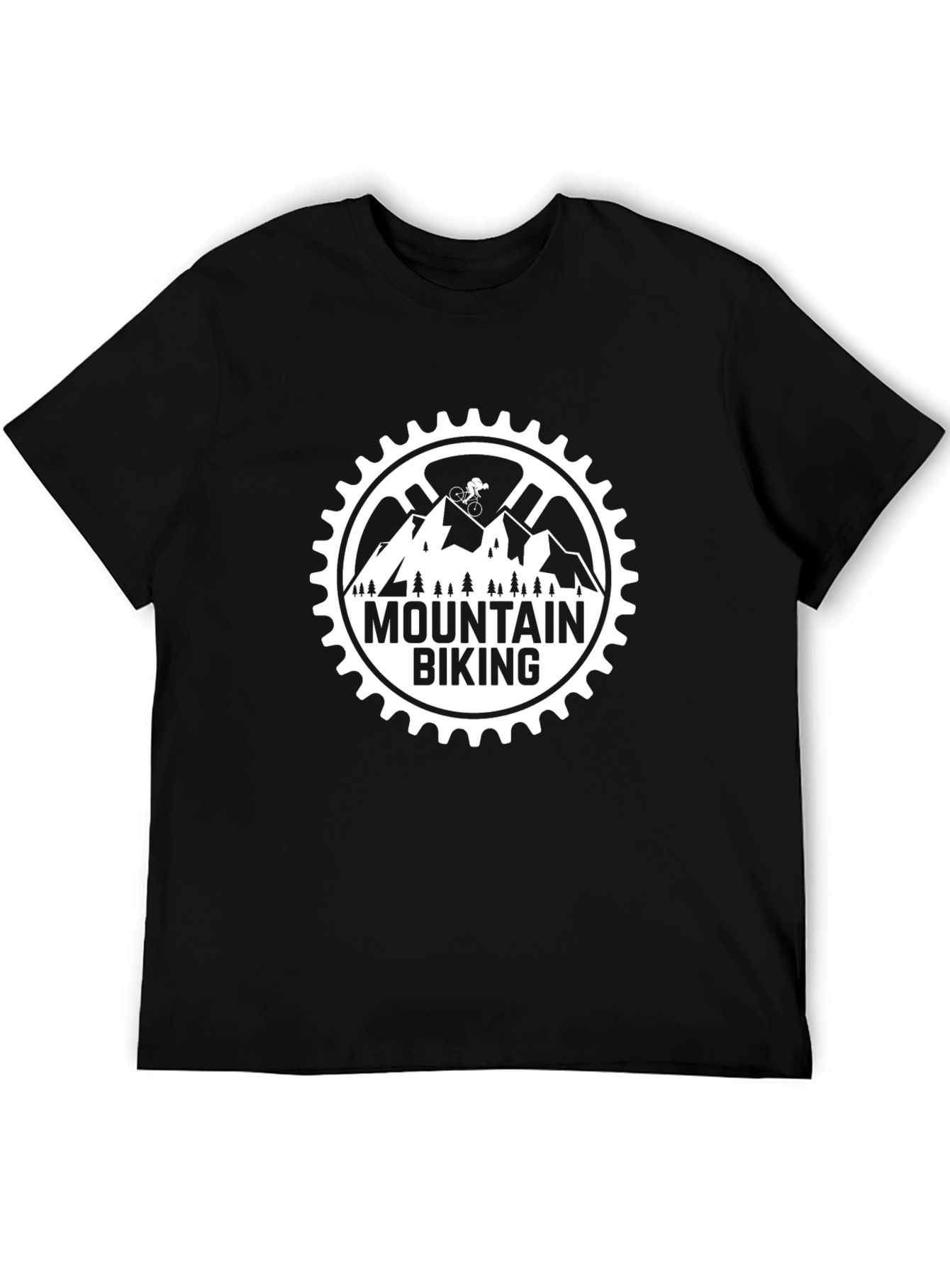 Mountain Biking T-Shirt - Black
