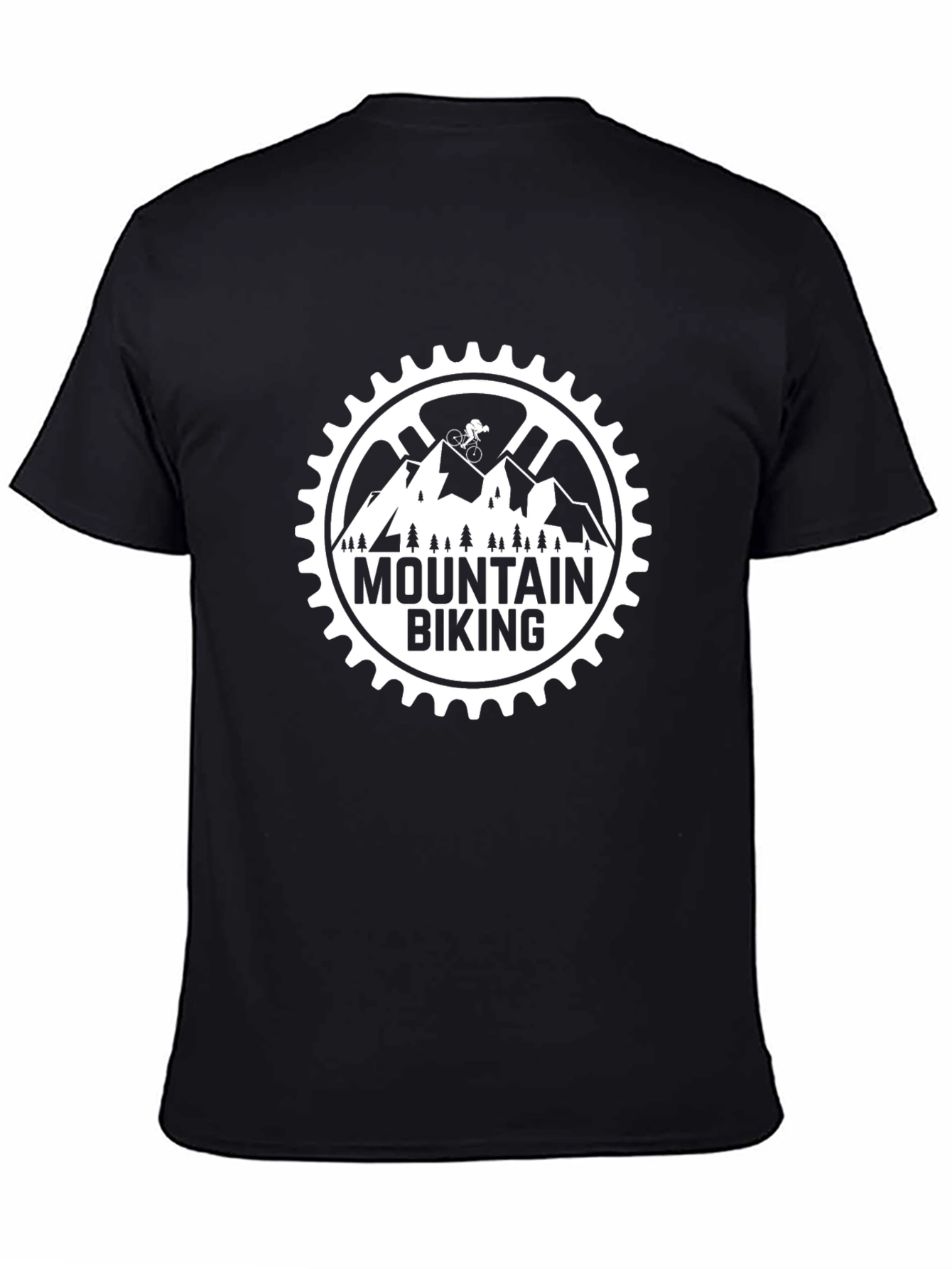 Mountain Biking T-Shirt - Black