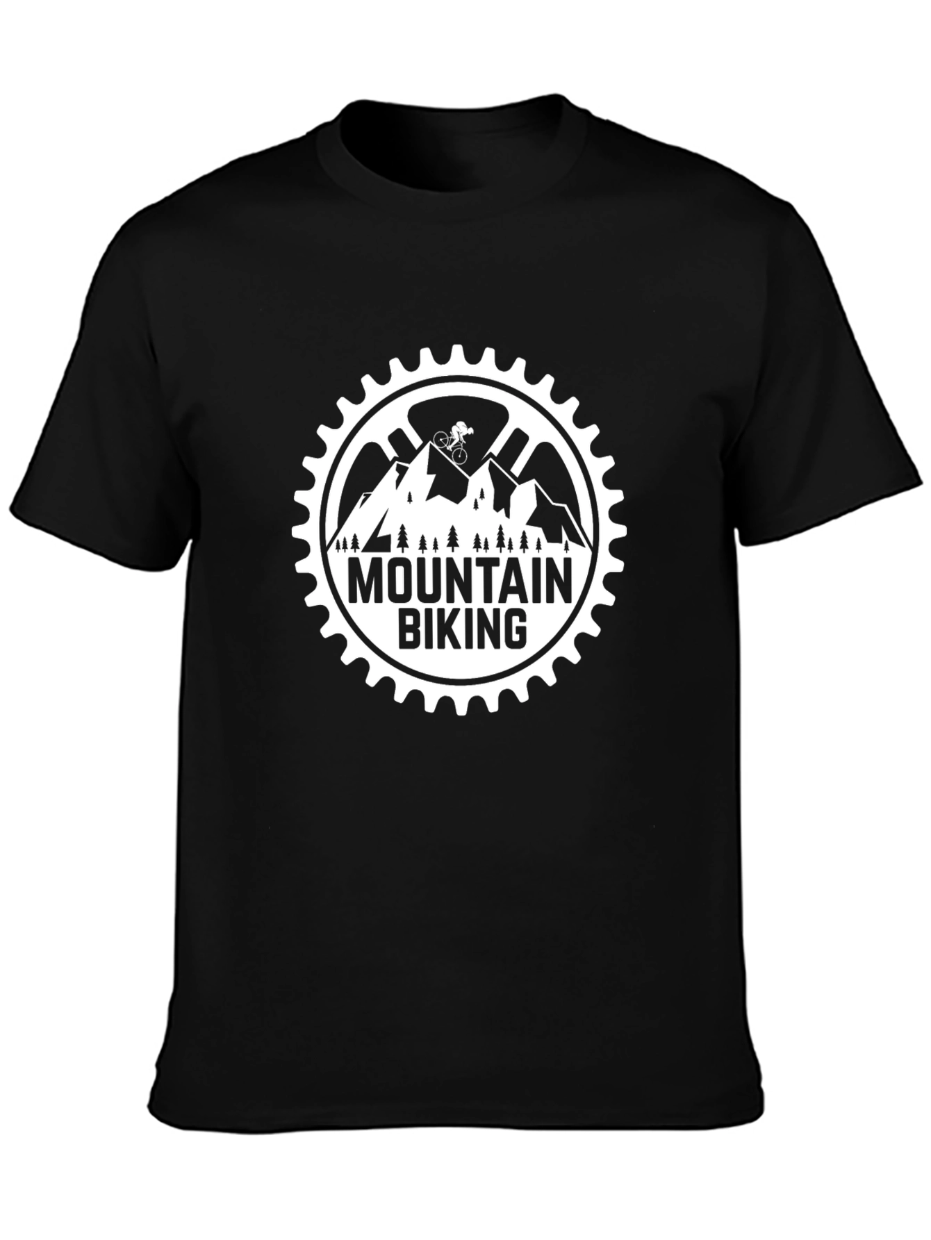 Mountain Biking T-Shirt - Black