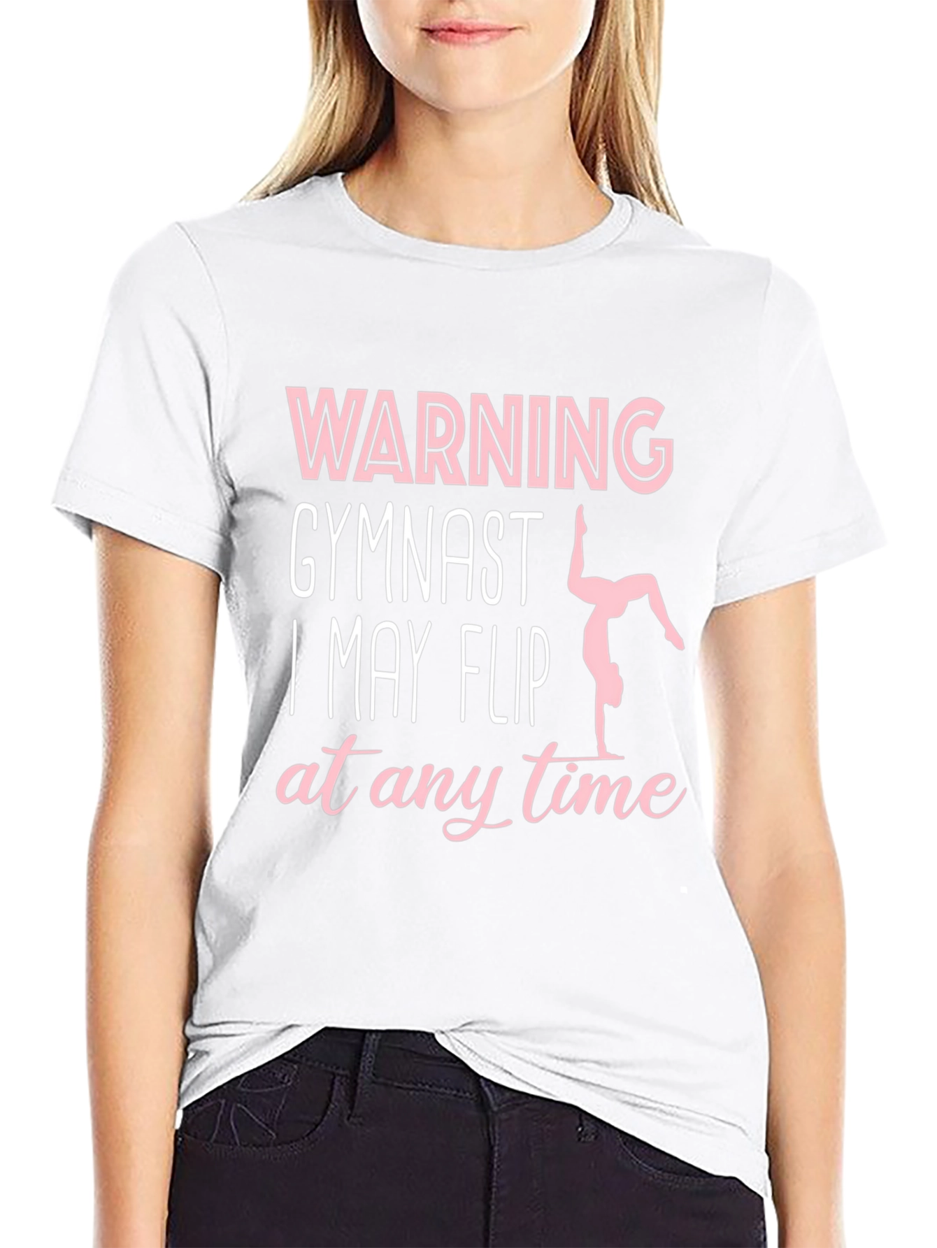 Warning Gymnast T-Shirt May Flip Any Time Funny
