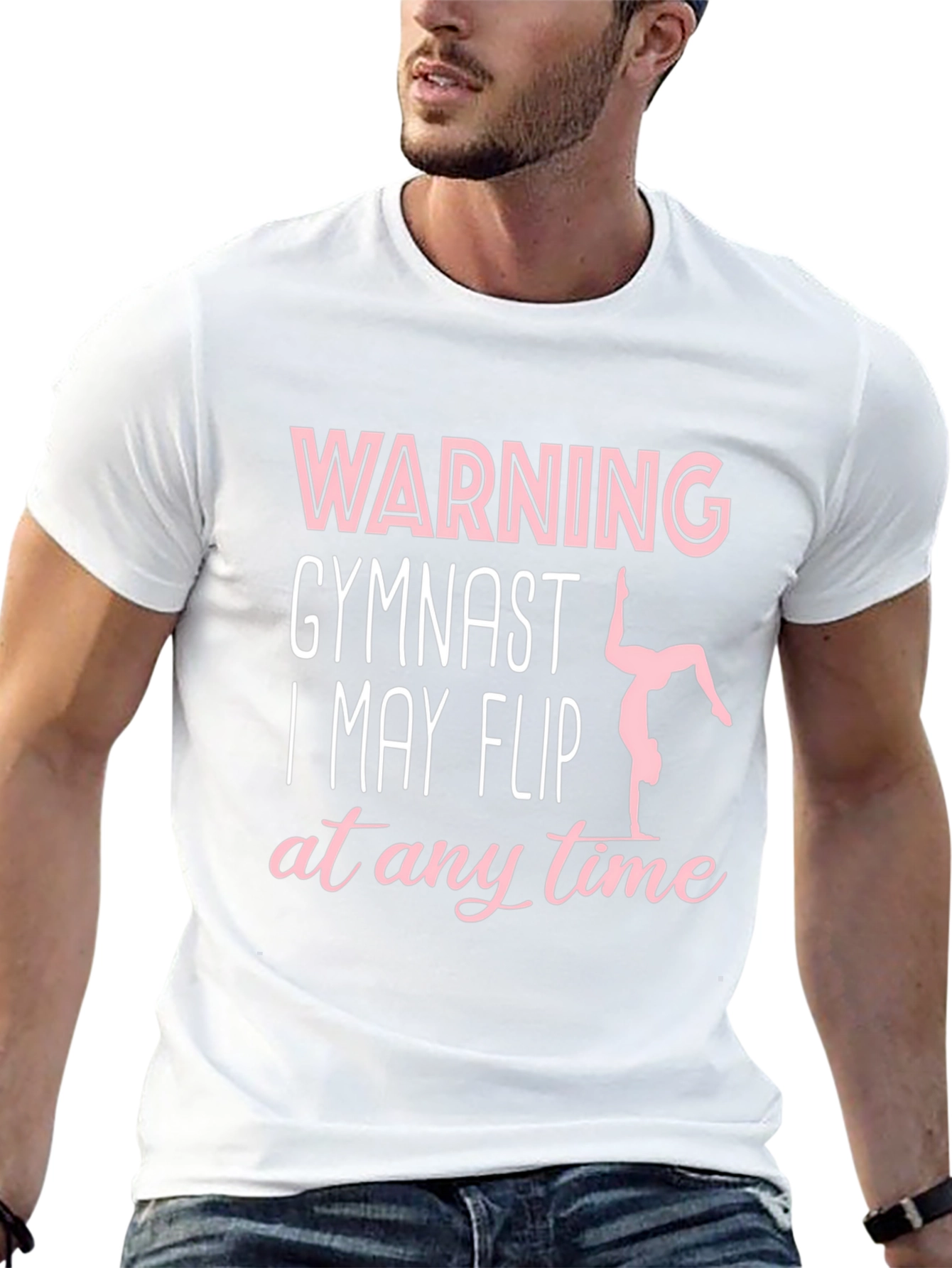 Warning Gymnast T-Shirt May Flip Any Time Funny