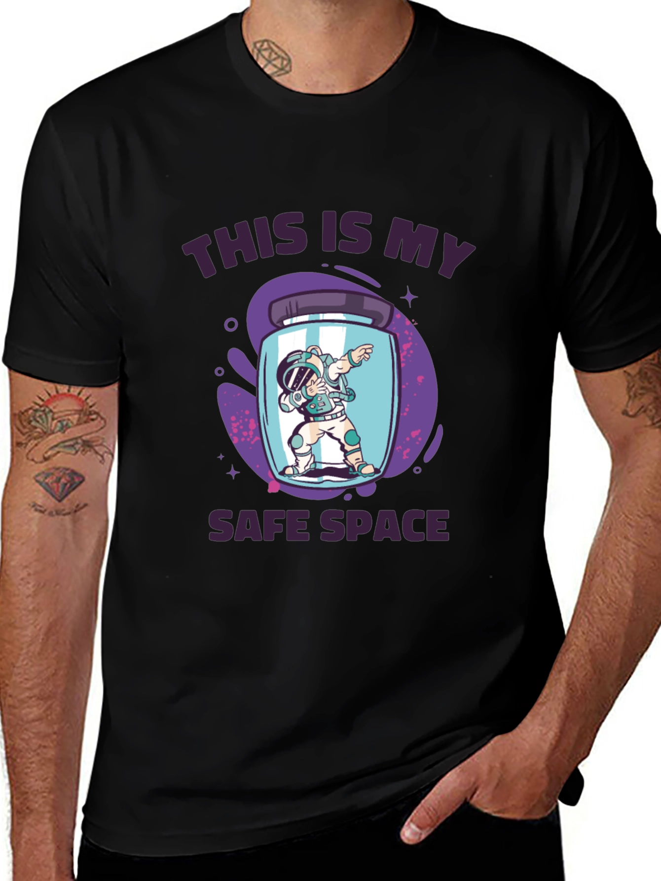 Safe Space Astronaut Dab T-Shirt