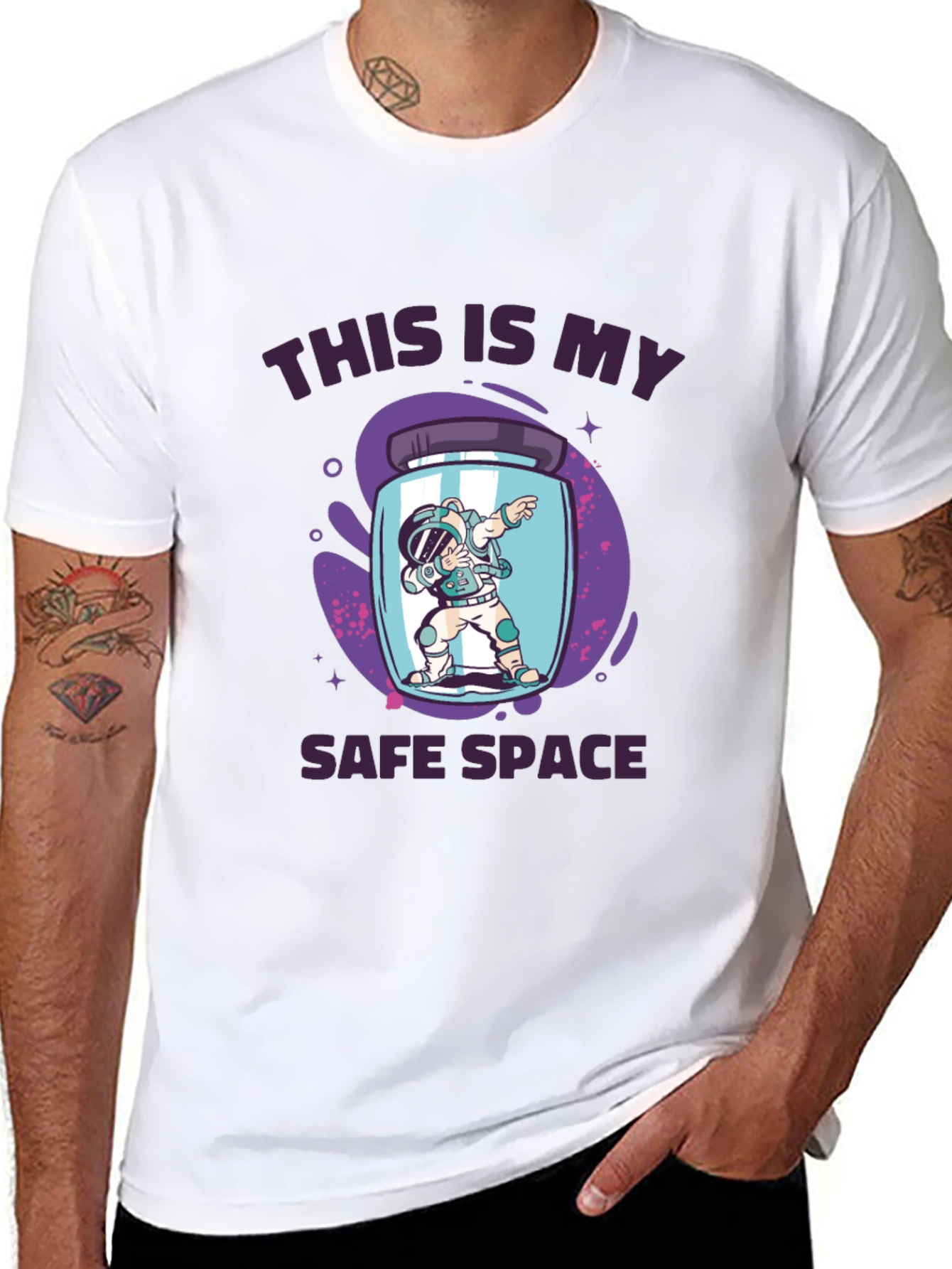 Safe Space Astronaut Dab T-Shirt