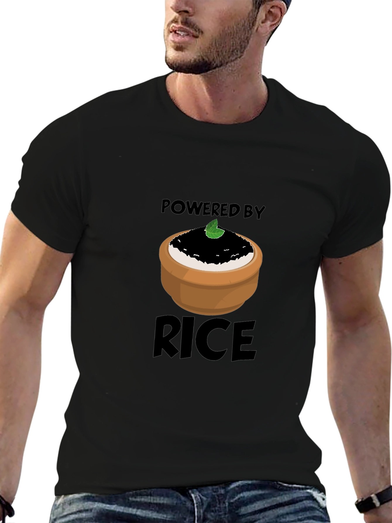 Powered by Rice Graphic T-Shirt