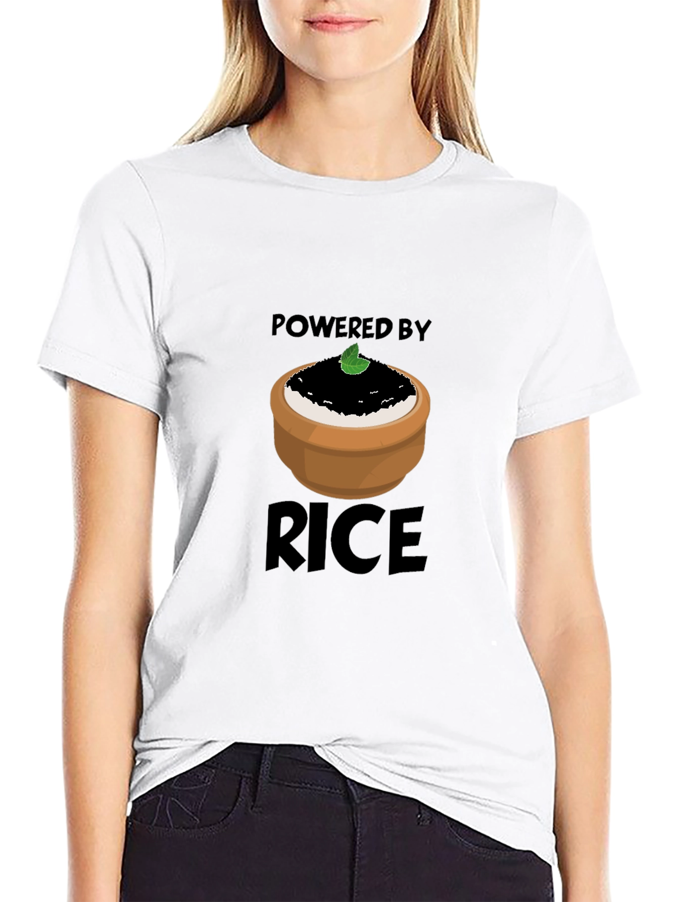 Powered by Rice Graphic T-Shirt