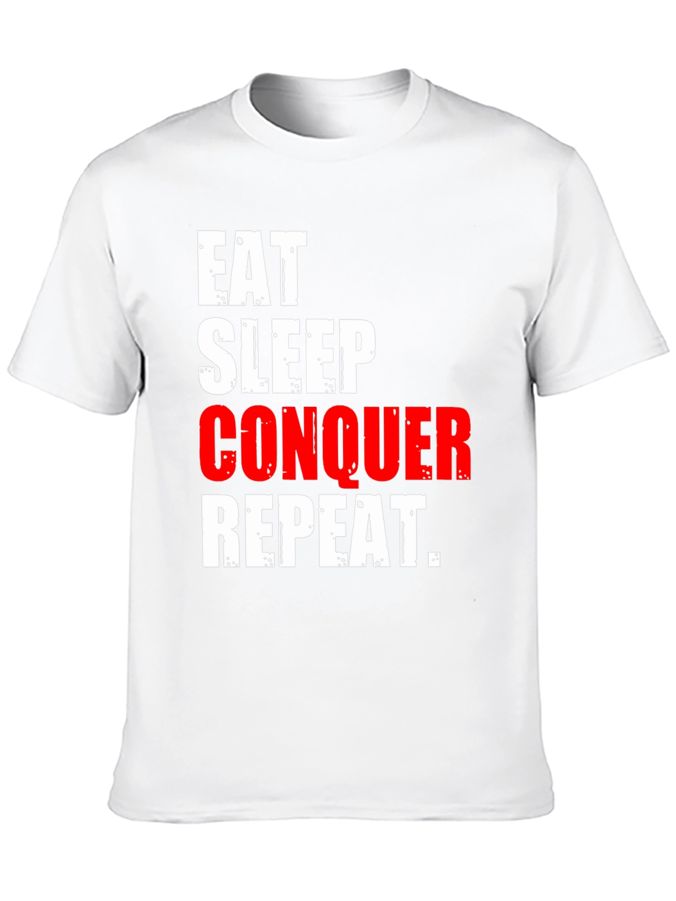 Eat Sleep Conquer Repeat Graphic Tee