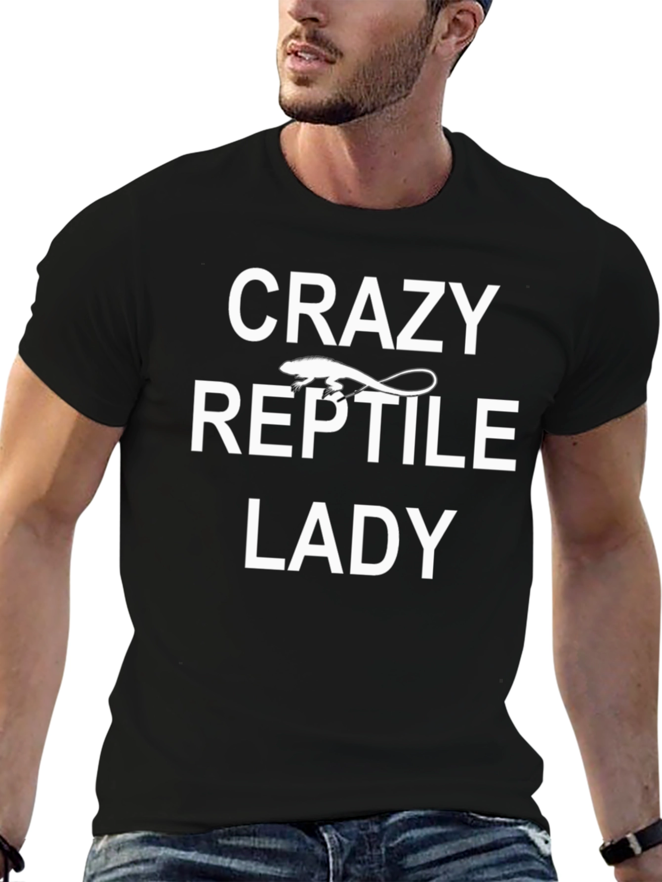 Crazy Reptile Lady T-Shirt - Graphic Tee