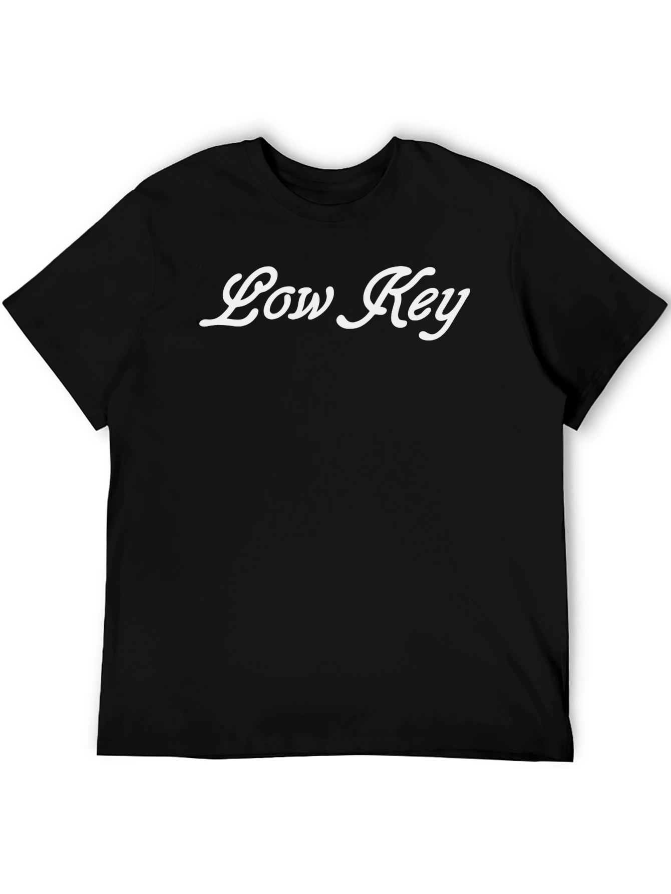 Low Key Black T-Shirt - Casual & Stylish