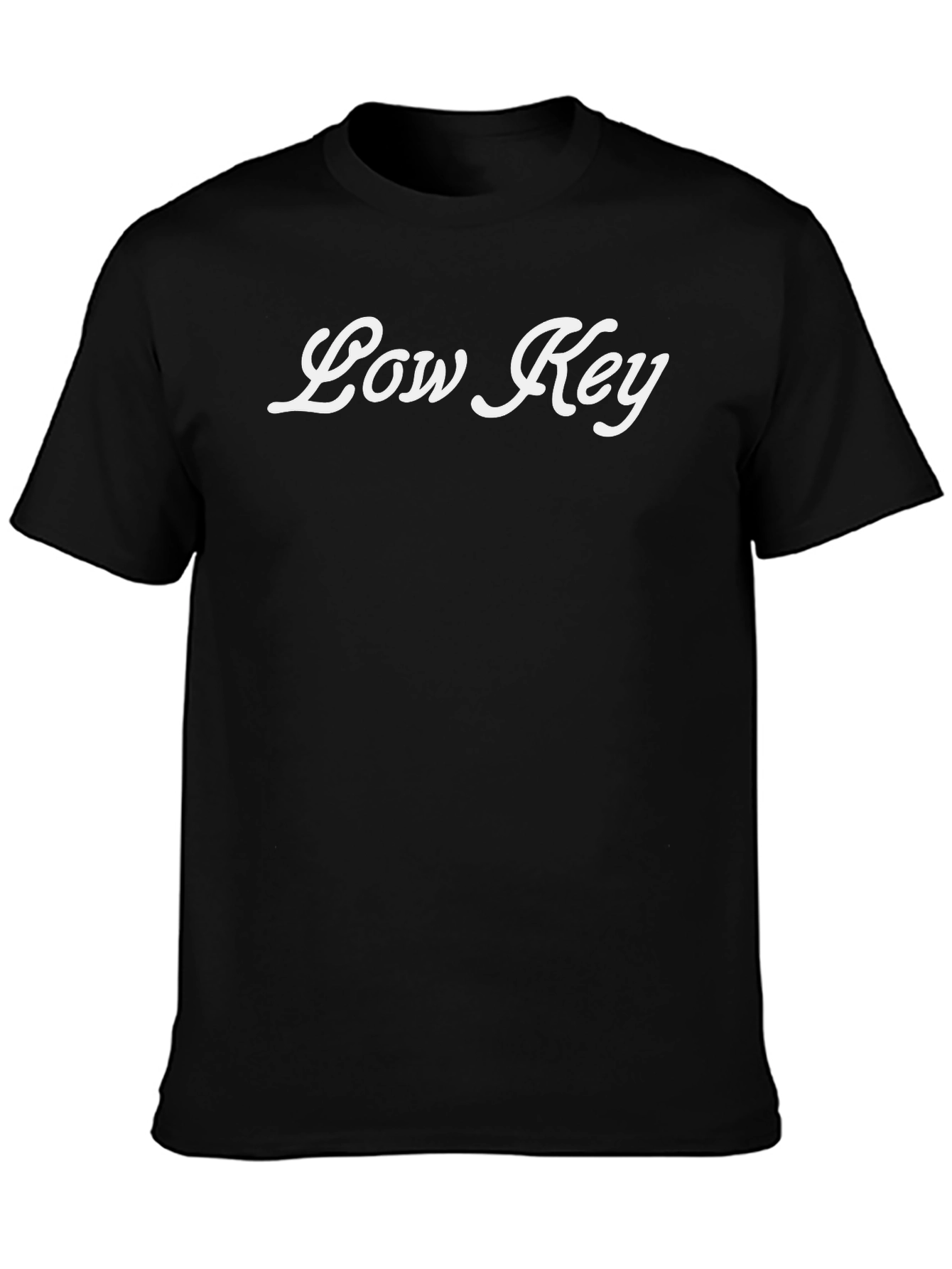 Low Key Black T-Shirt - Casual & Stylish