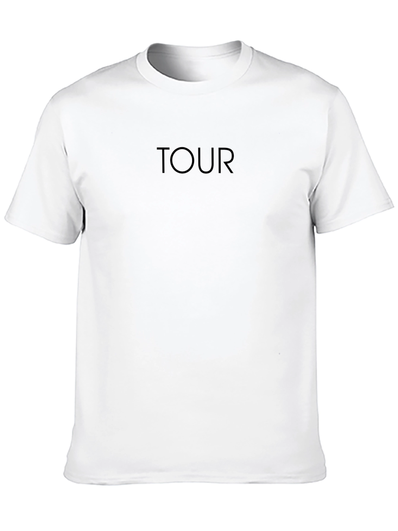 Minimalist TOUR Black Crew Neck T-Shirt