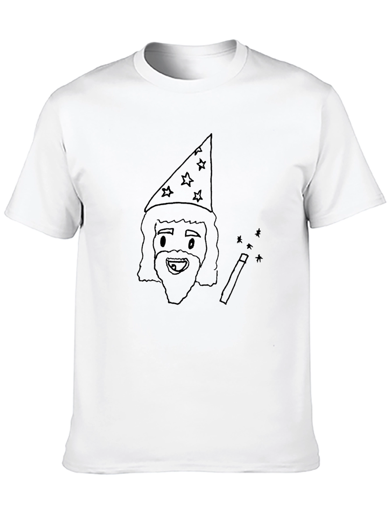 Wizard Graphic Tee - Classic Black T-Shirt