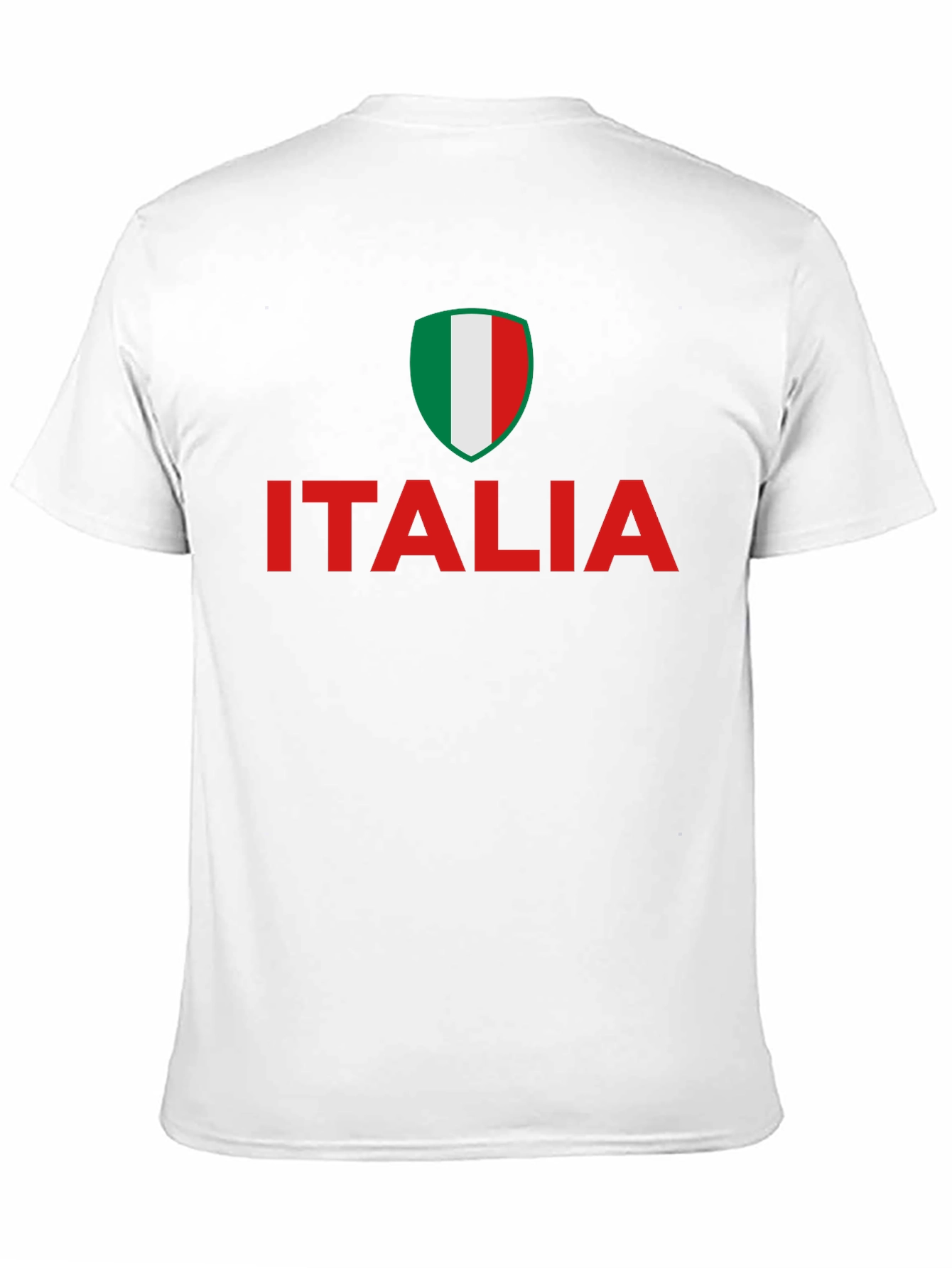 Italia Flag Shield T-Shirt - Black