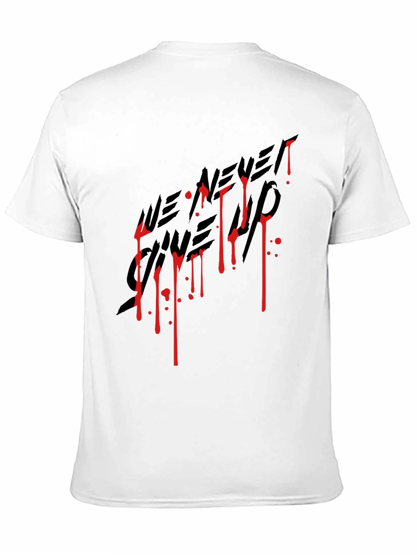 We Never Gave Up Graphic Tee - Black T-Shirt
