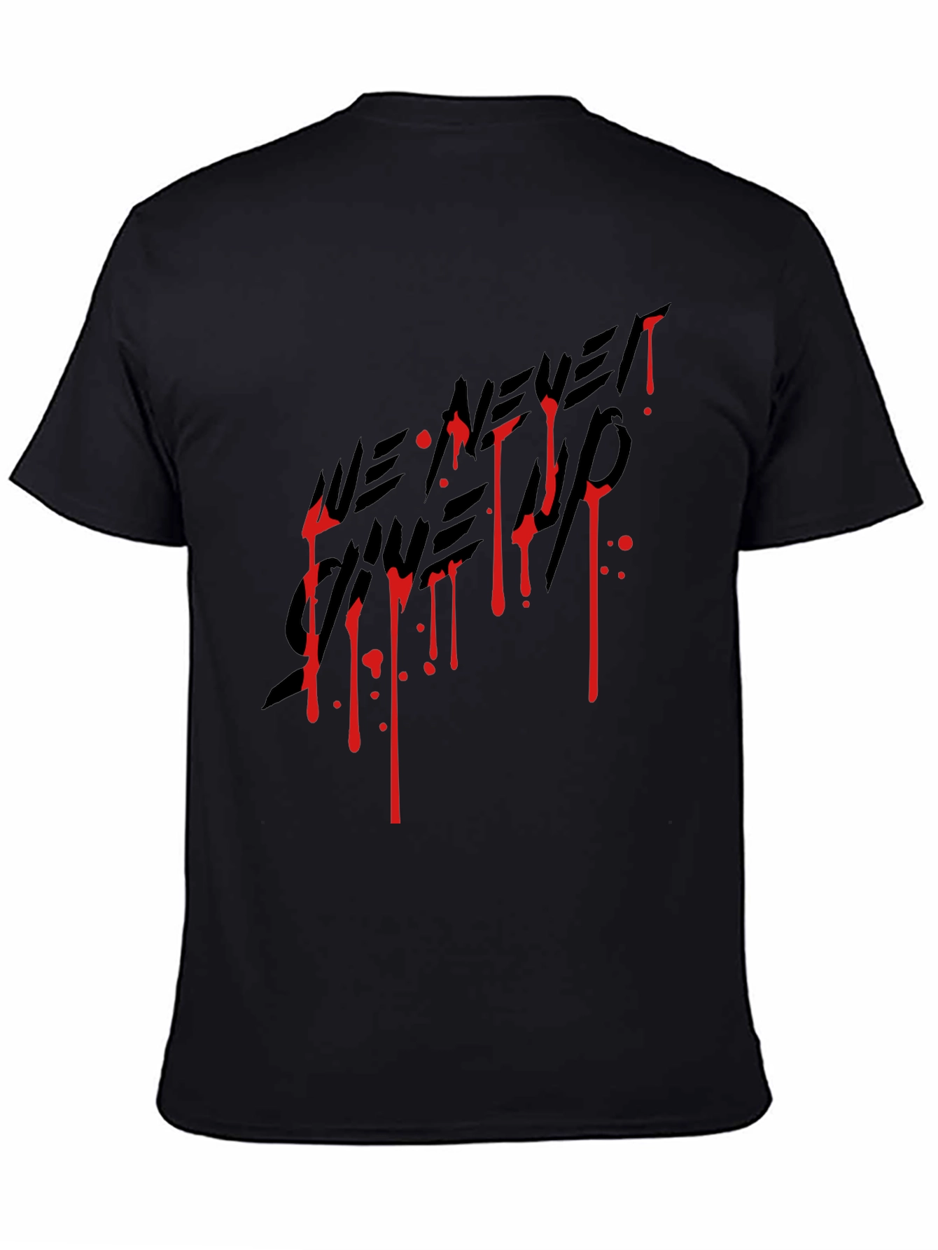 We Never Gave Up Graphic Tee - Black T-Shirt