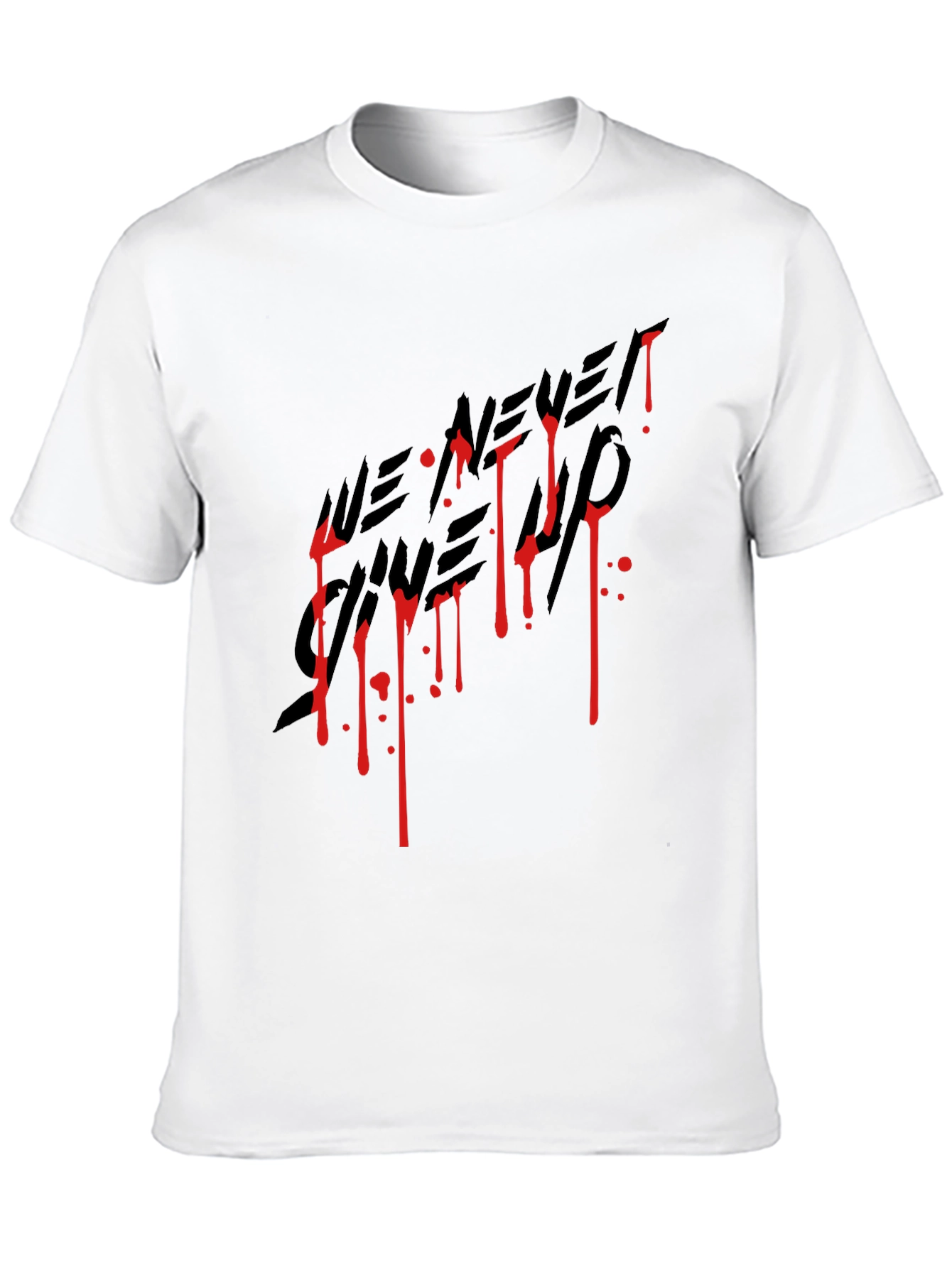 We Never Gave Up Graphic Tee - Black T-Shirt