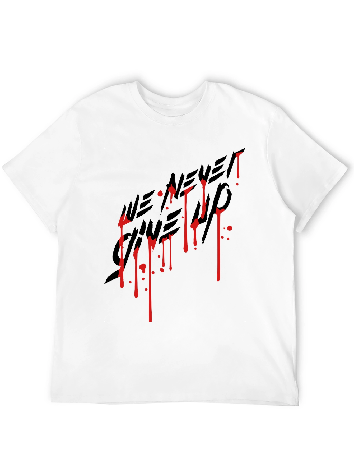 We Never Gave Up Graphic Tee - Black T-Shirt