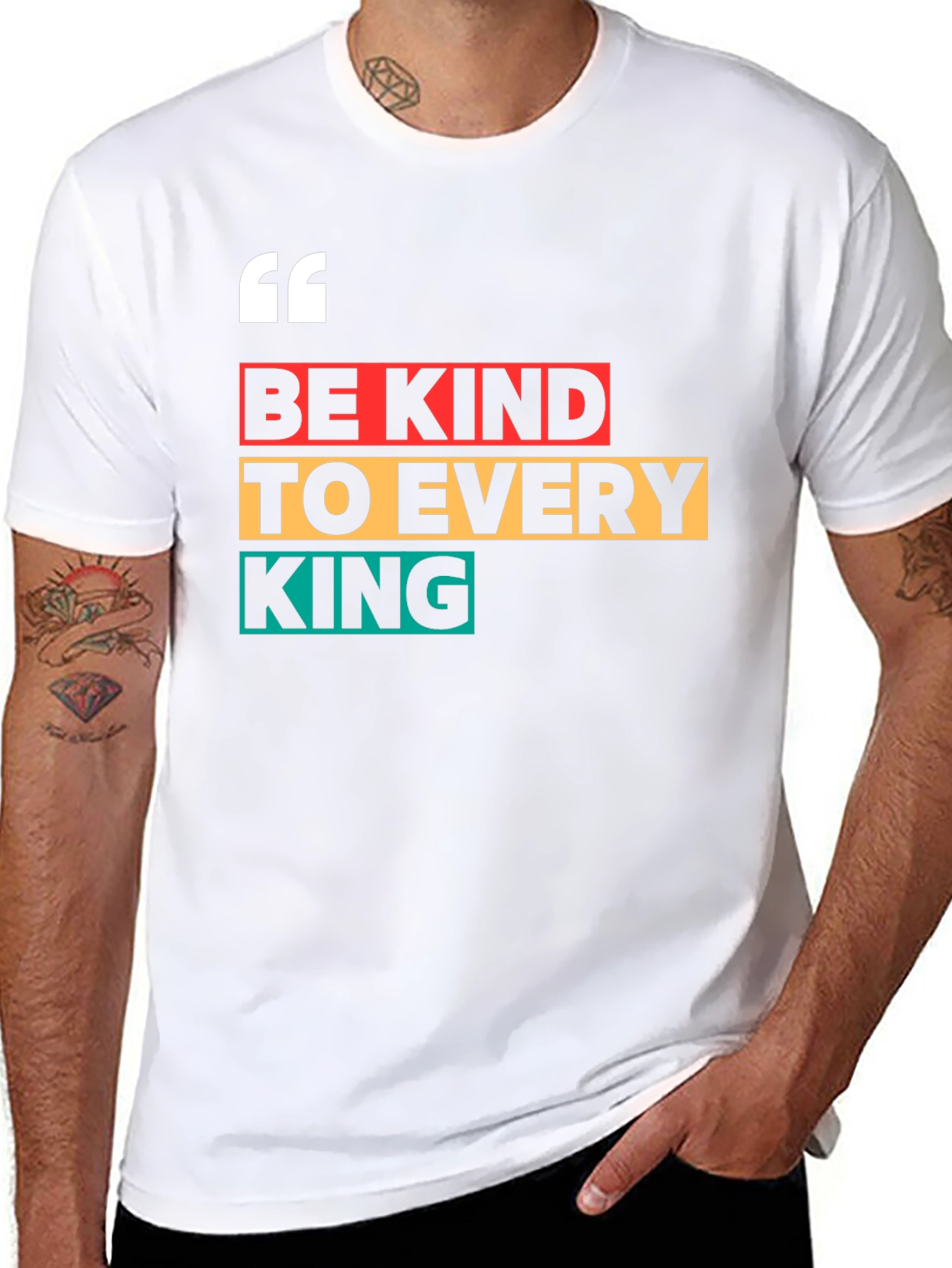 Be Kind To Every King Black Graphic Tee