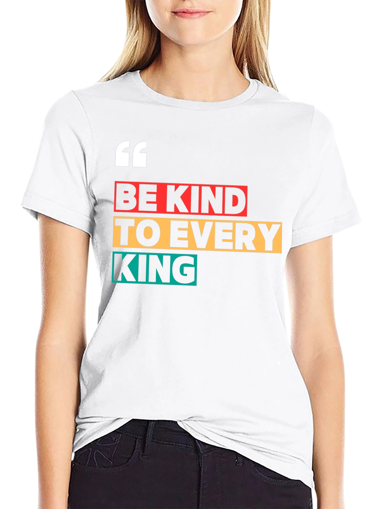 Be Kind To Every King Black Graphic Tee