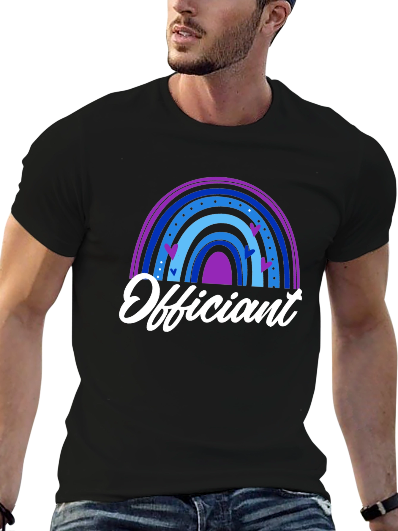 Officiant Rainbow Heart T-Shirt