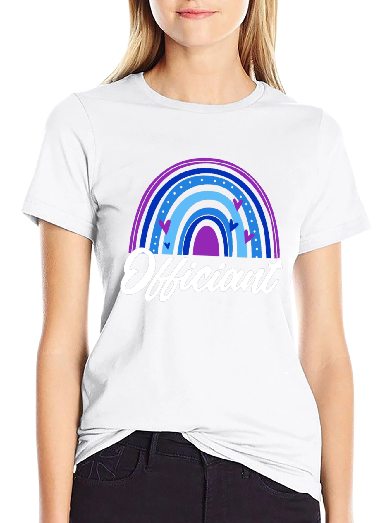 Officiant Rainbow Heart T-Shirt