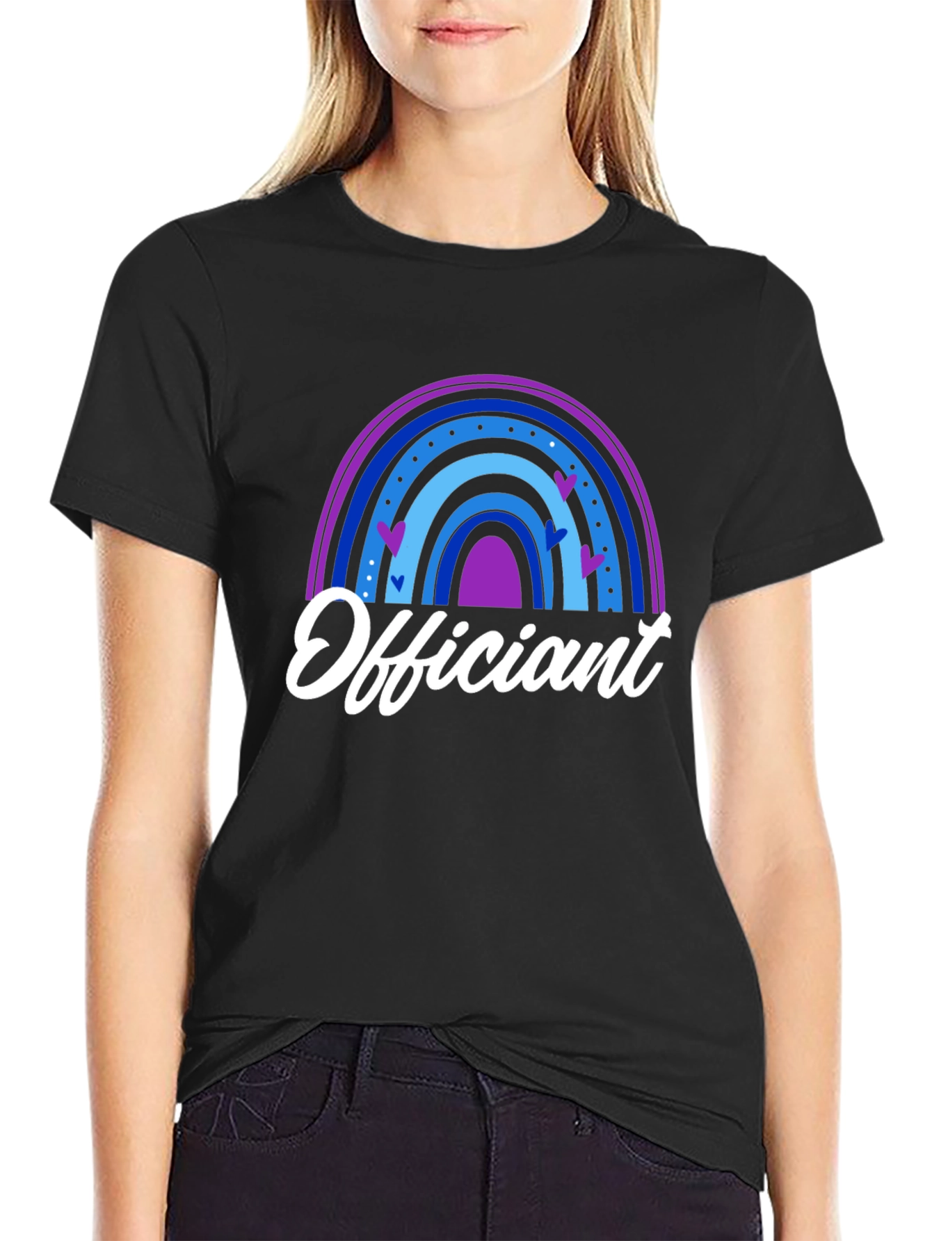 Officiant Rainbow Heart T-Shirt
