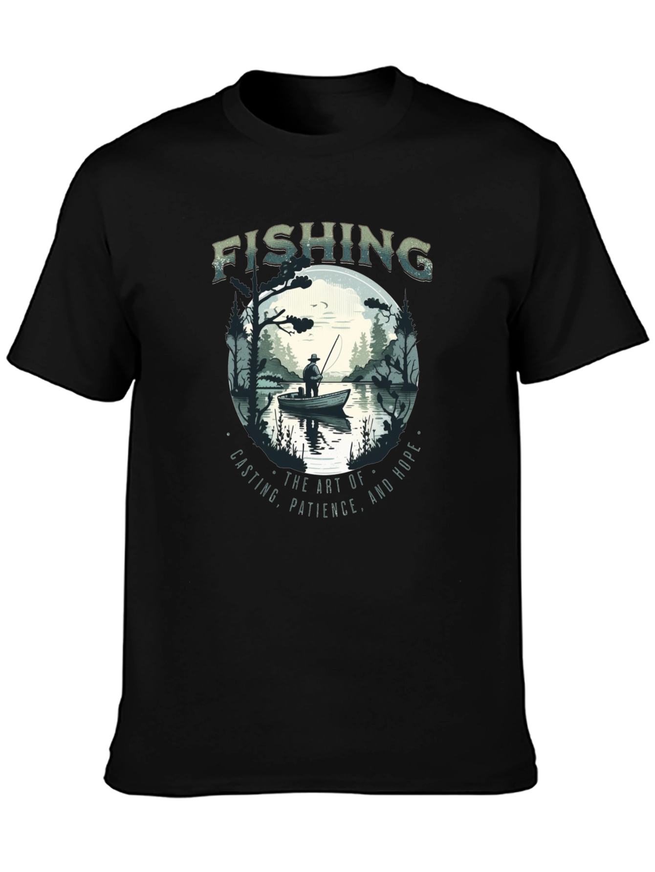 Fishing Graphic Tee - Anglers Art Shirt
