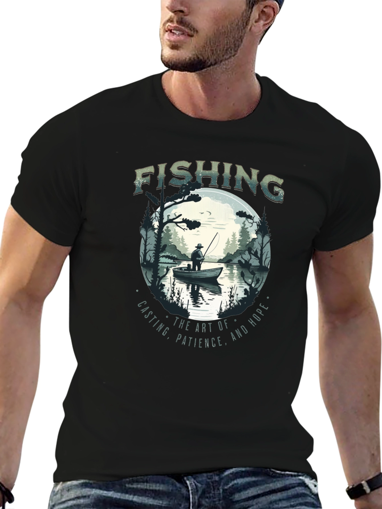 Fishing Graphic Tee - Anglers Art Shirt