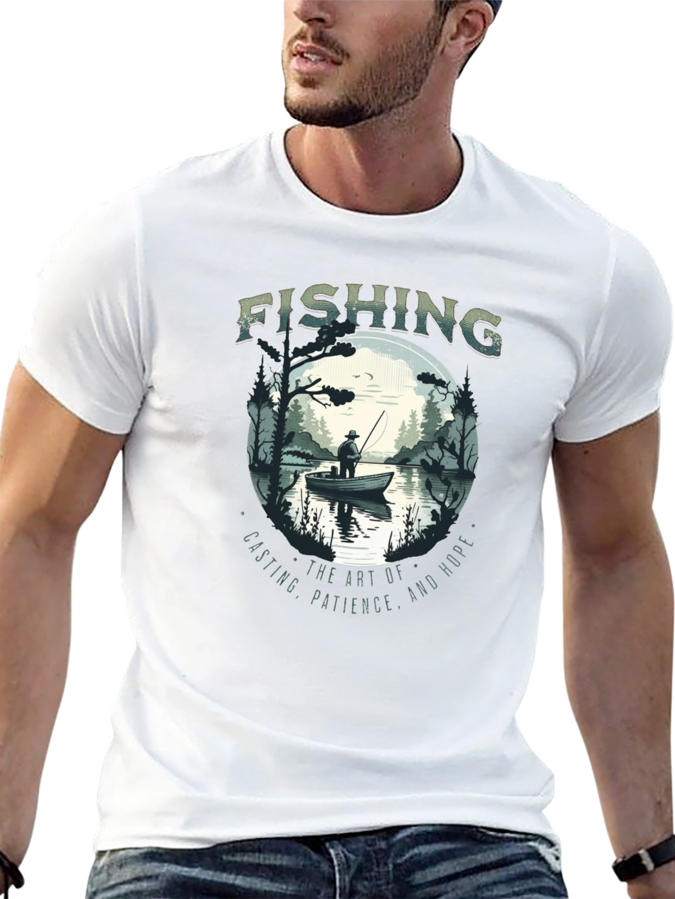 Fishing Graphic Tee - Anglers Art Shirt