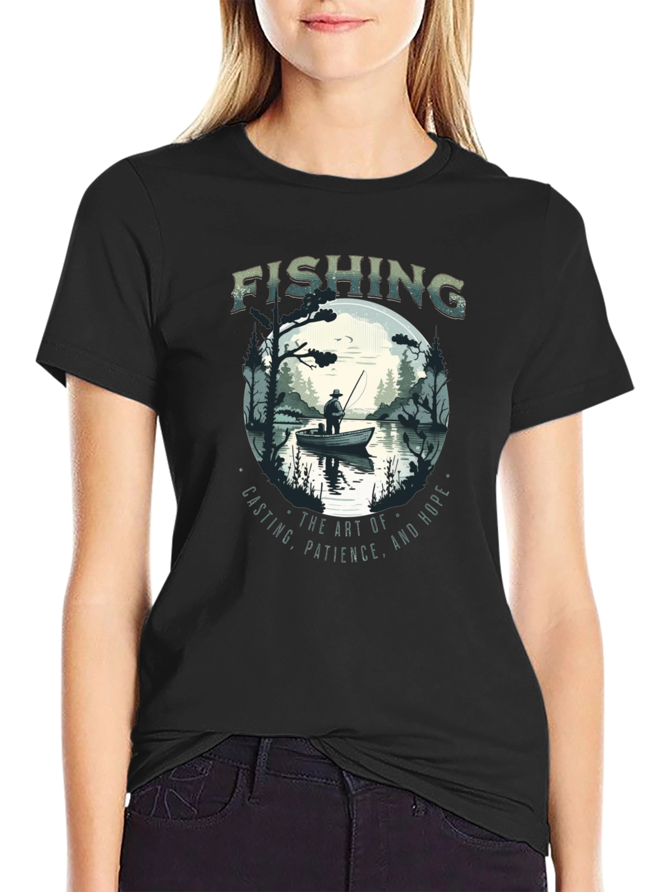 Fishing Graphic Tee - Anglers Art Shirt