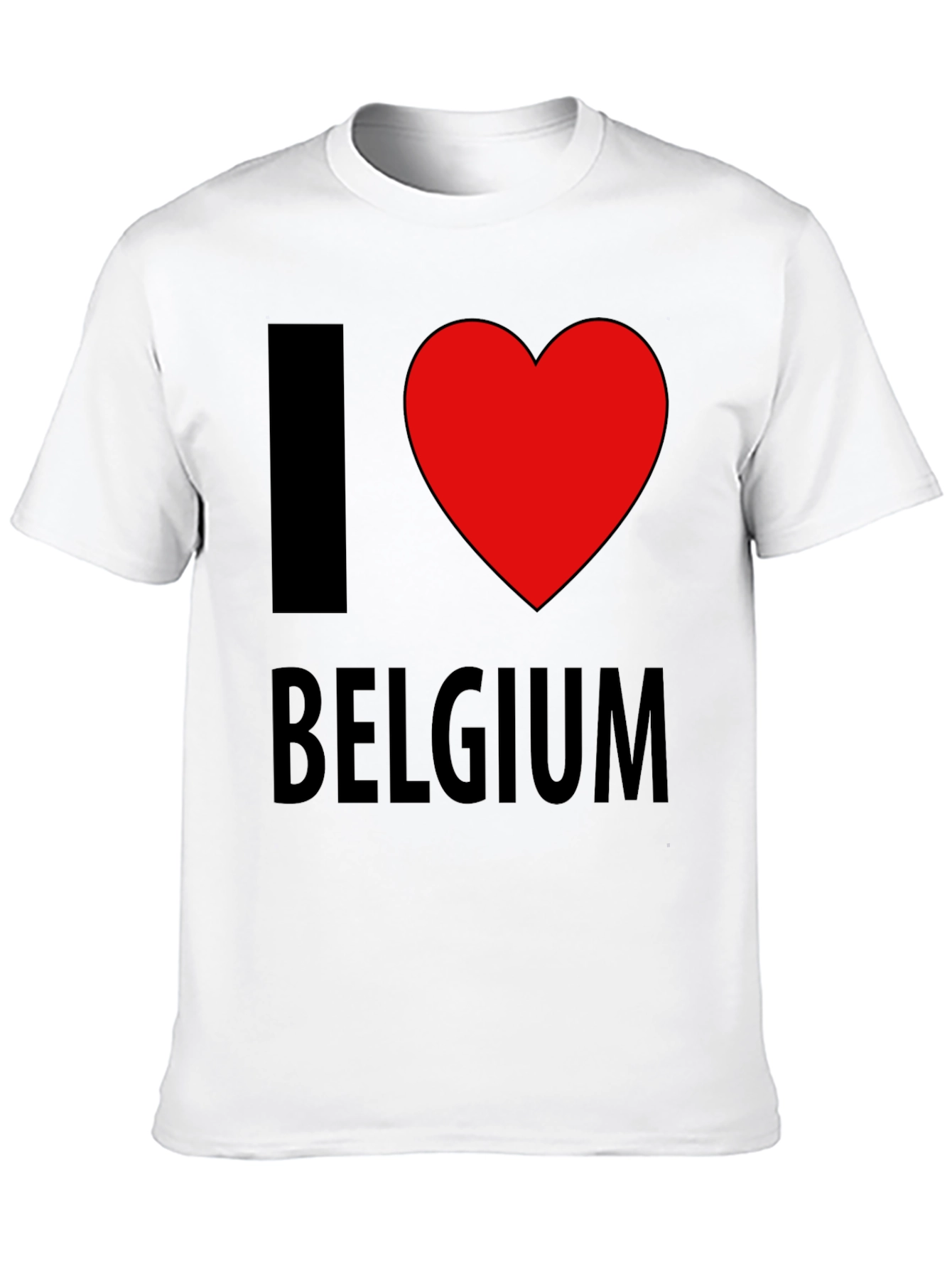 I Heart Belgium Black T-Shirt