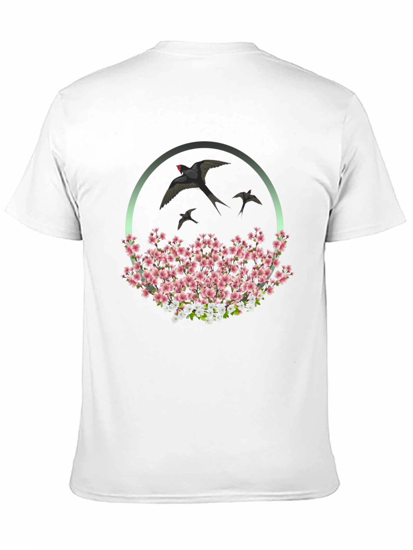 Swallow & Cherry Blossom Graphic Tee