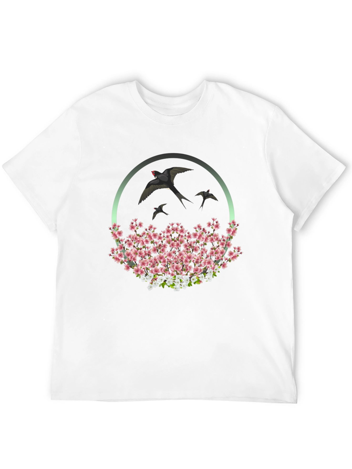 Swallow & Cherry Blossom Graphic Tee