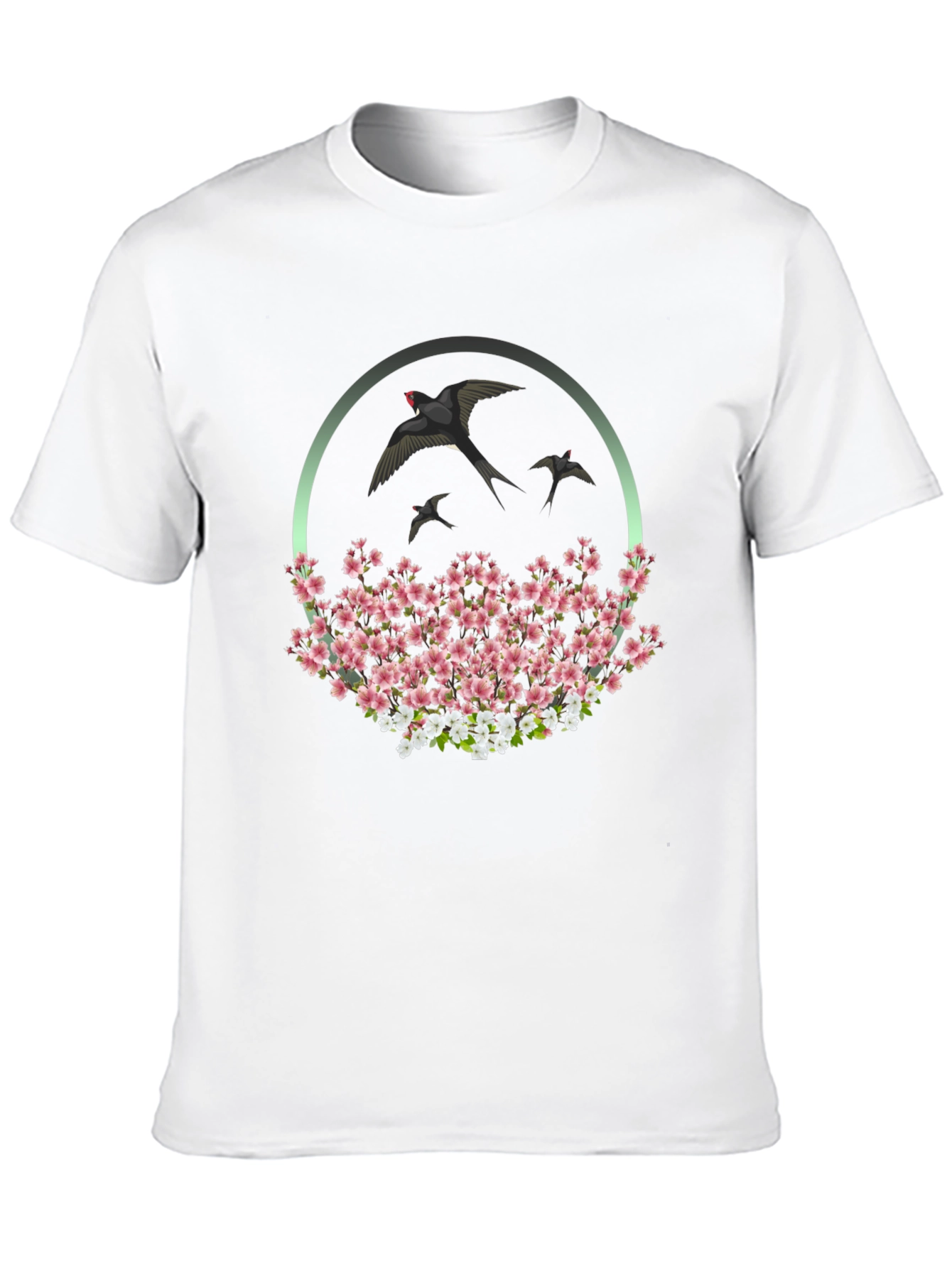 Swallow & Cherry Blossom Graphic Tee