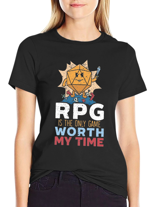 RPG Dice Game T-Shirt - Worth My Time