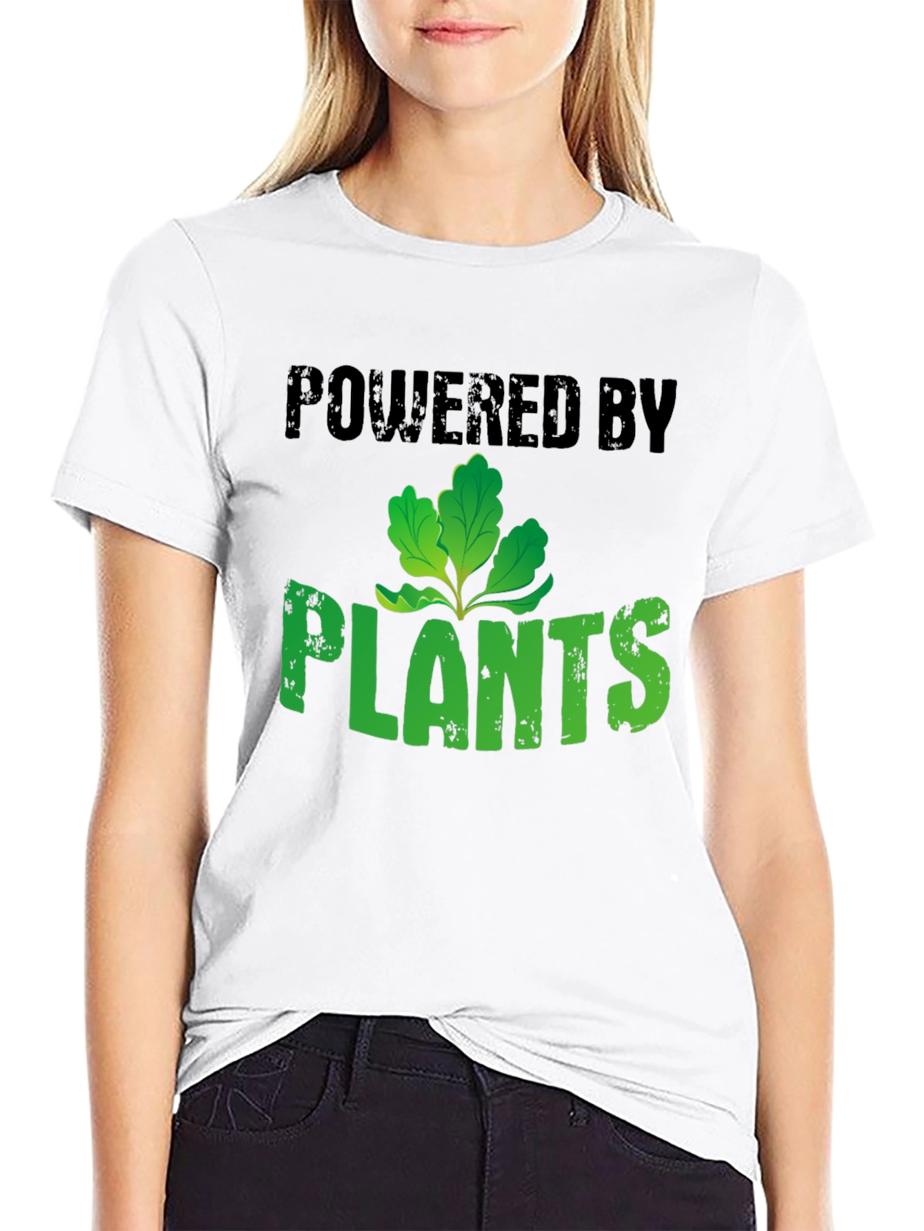 Powered by Plants Graphic Tee - Vegan Lifestyle Shirt